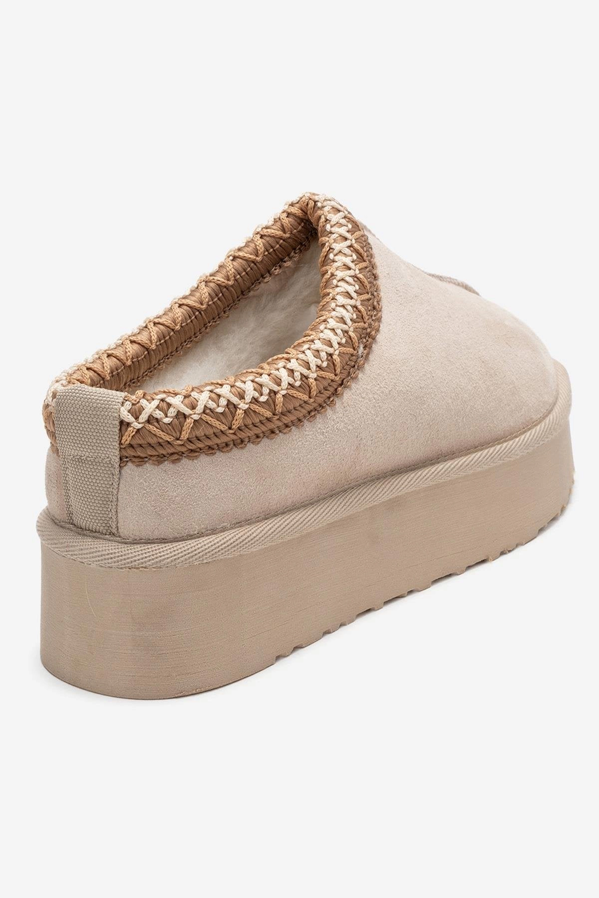 Forever & Always Womens Avelia Leather Winter Slippers