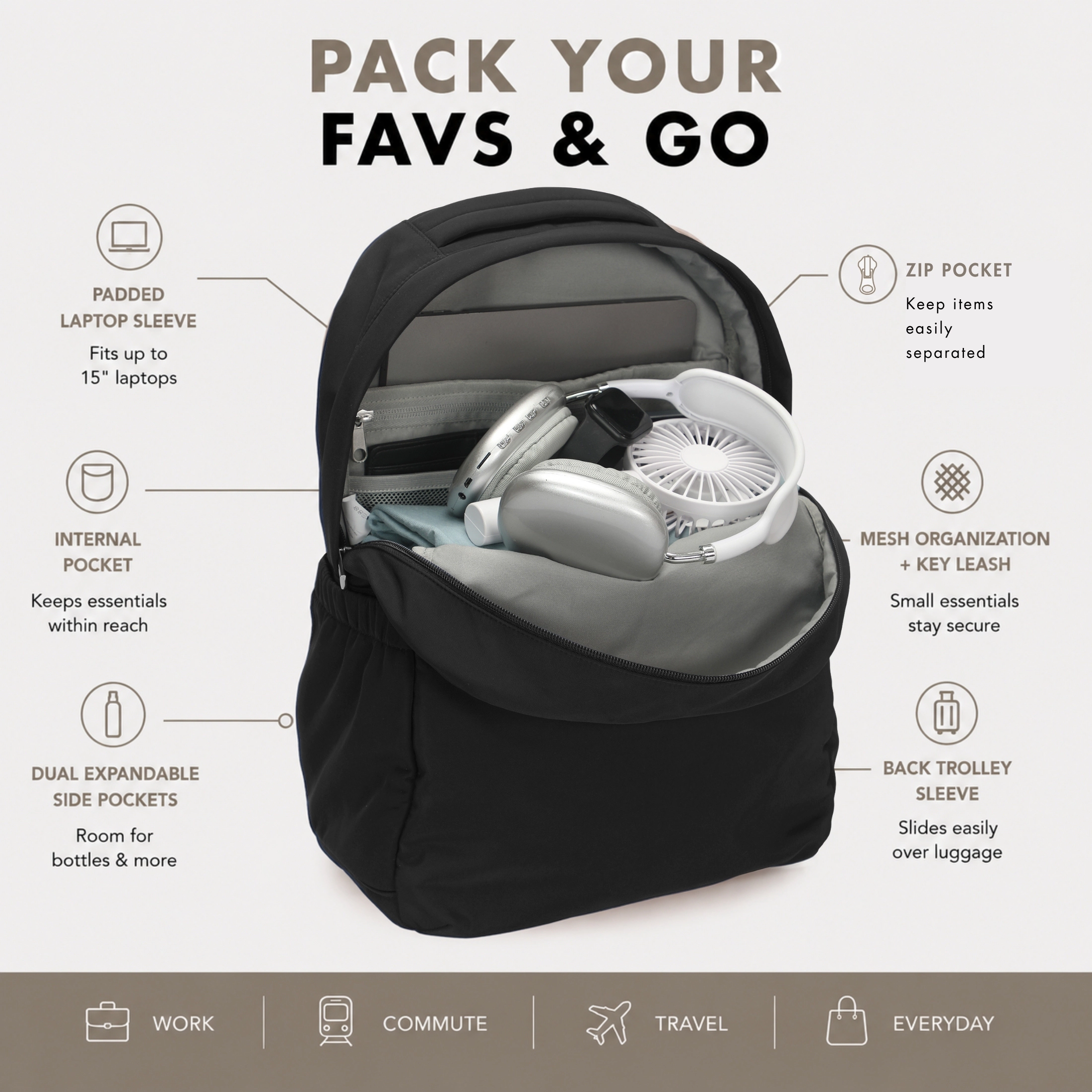 Hynes Eagle Women's Motion Laptop Backpack