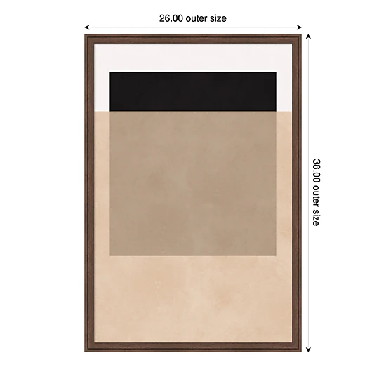 Amanti Art Framed Fabric Pinboard Overlapping Geometry Printed Bulletin ...