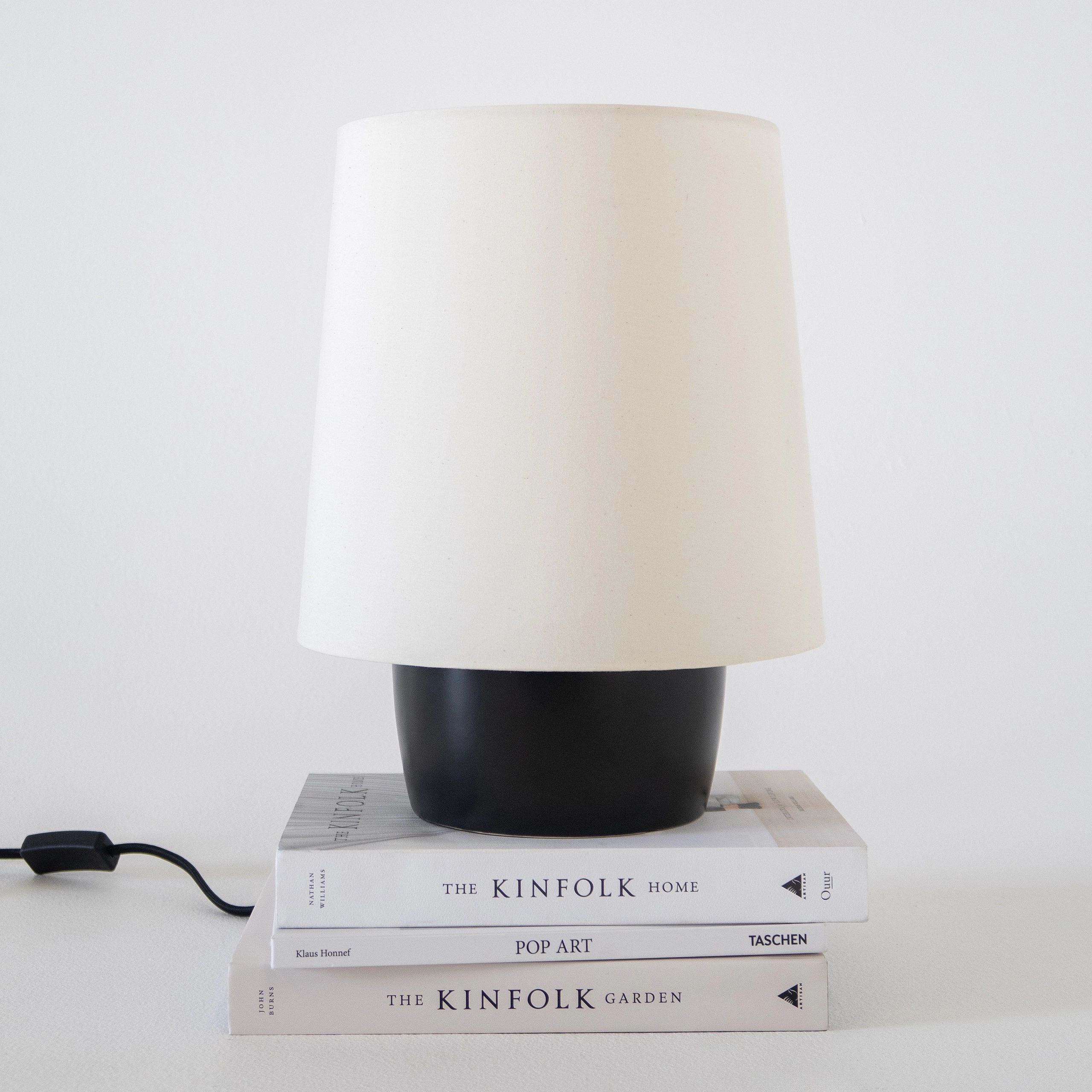 Brightech Dan Ceramic Drum Desk Lamp