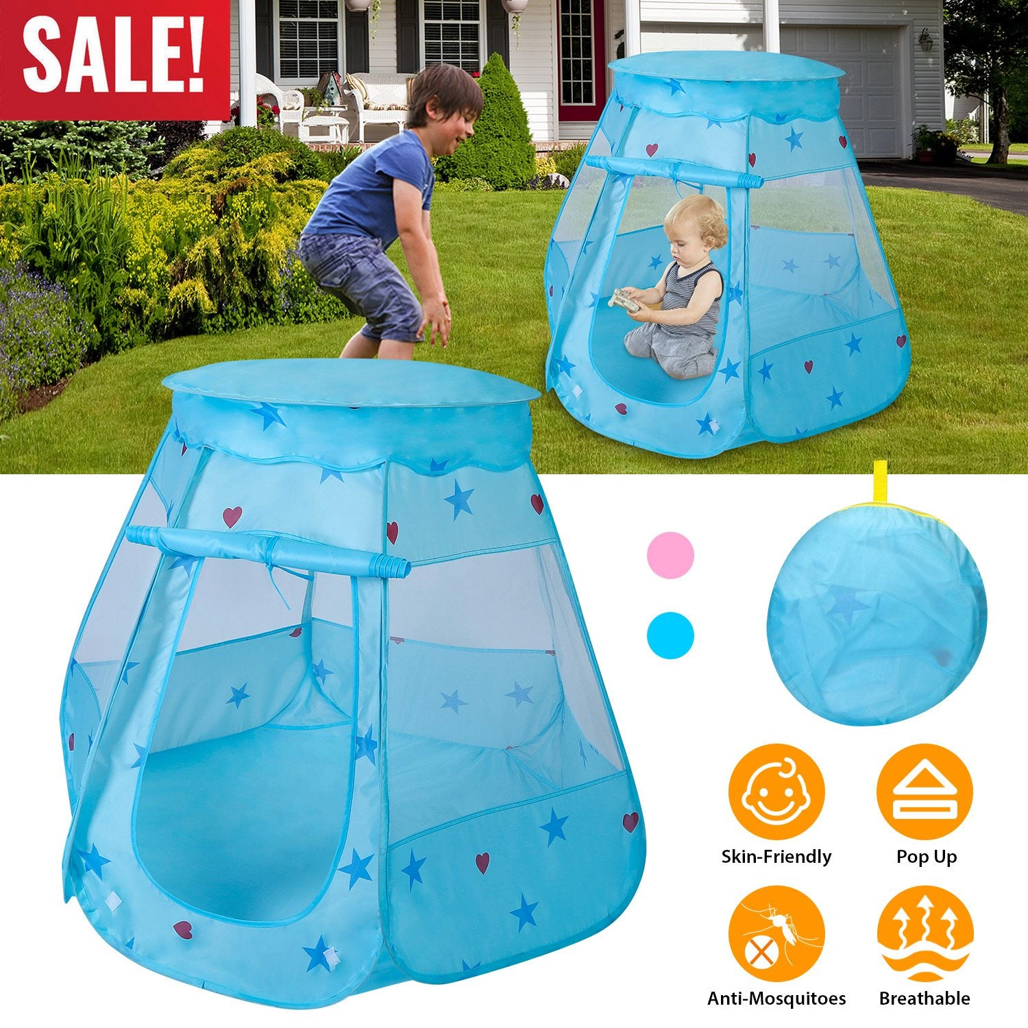 GBruno Pop-Up Castle Play Tent For Kids