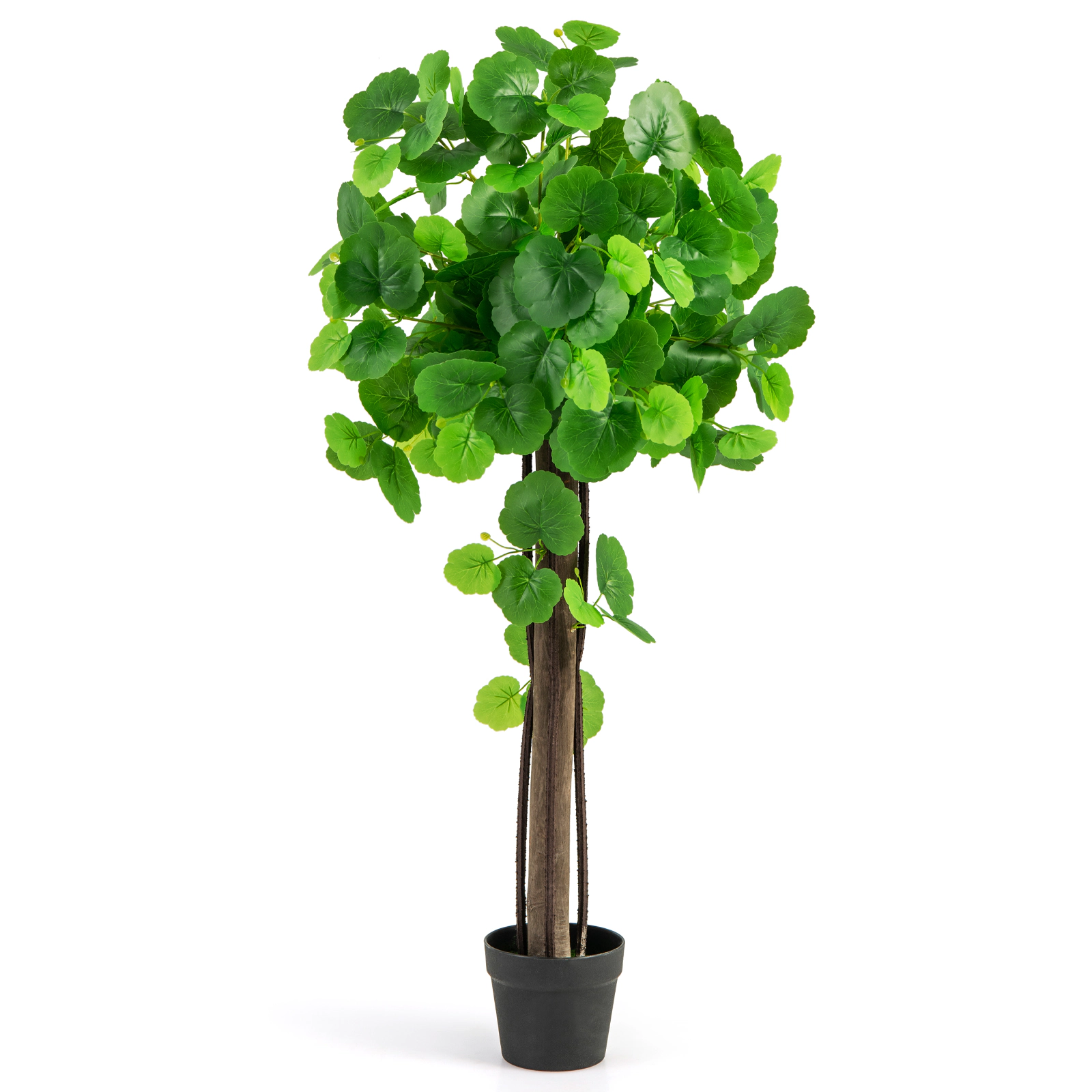 Slickblue 44 In Artificial Crabapple Tree with Realistic Wood Trunk and Potted Base