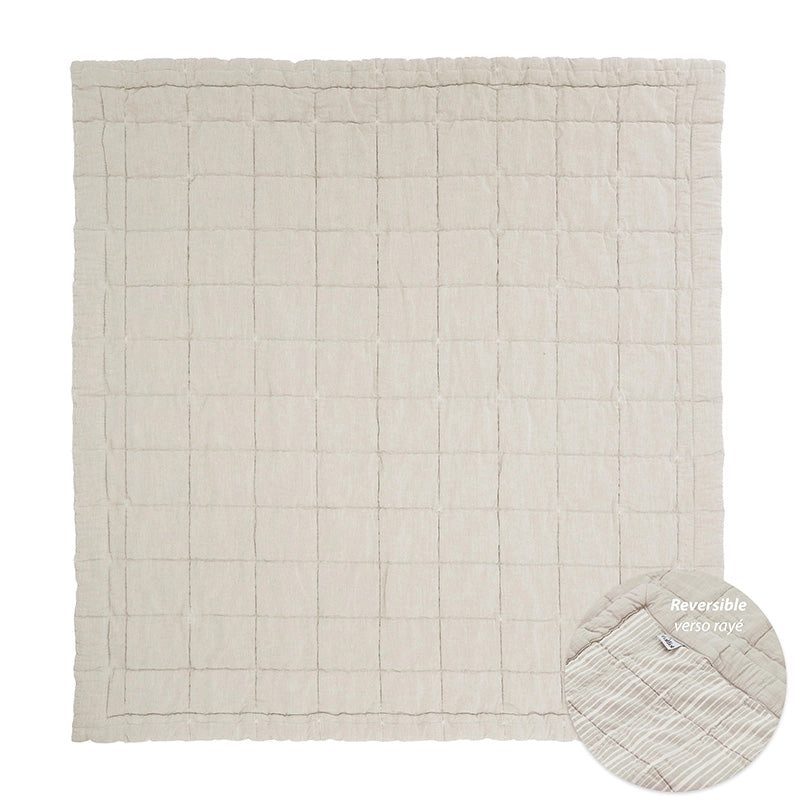 Nattiot Reversible Washed Cotton Baby Blanket - Anna Terrcota