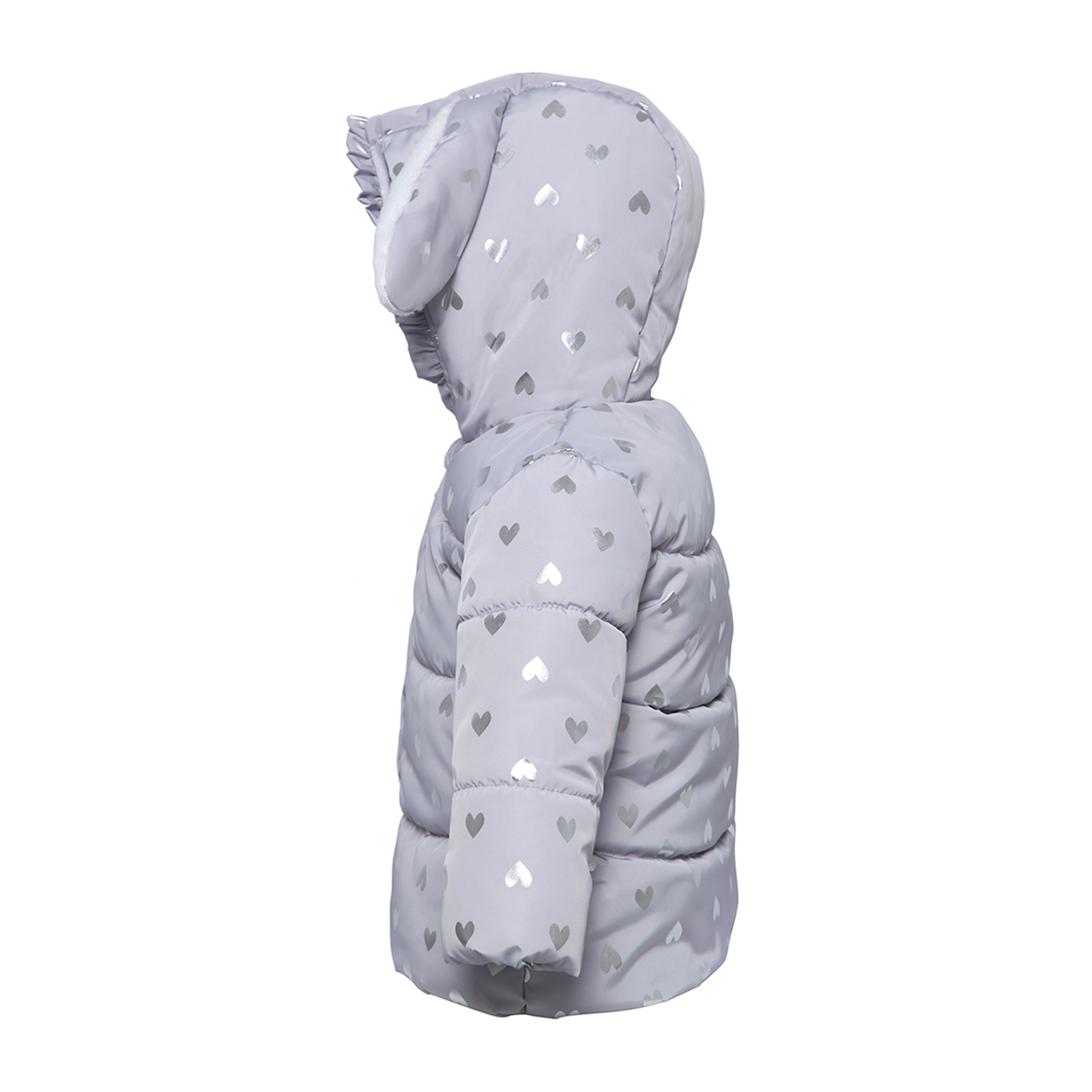 Rokka&Rolla Baby Girls Soft Fur Hooded Puffer Jacket