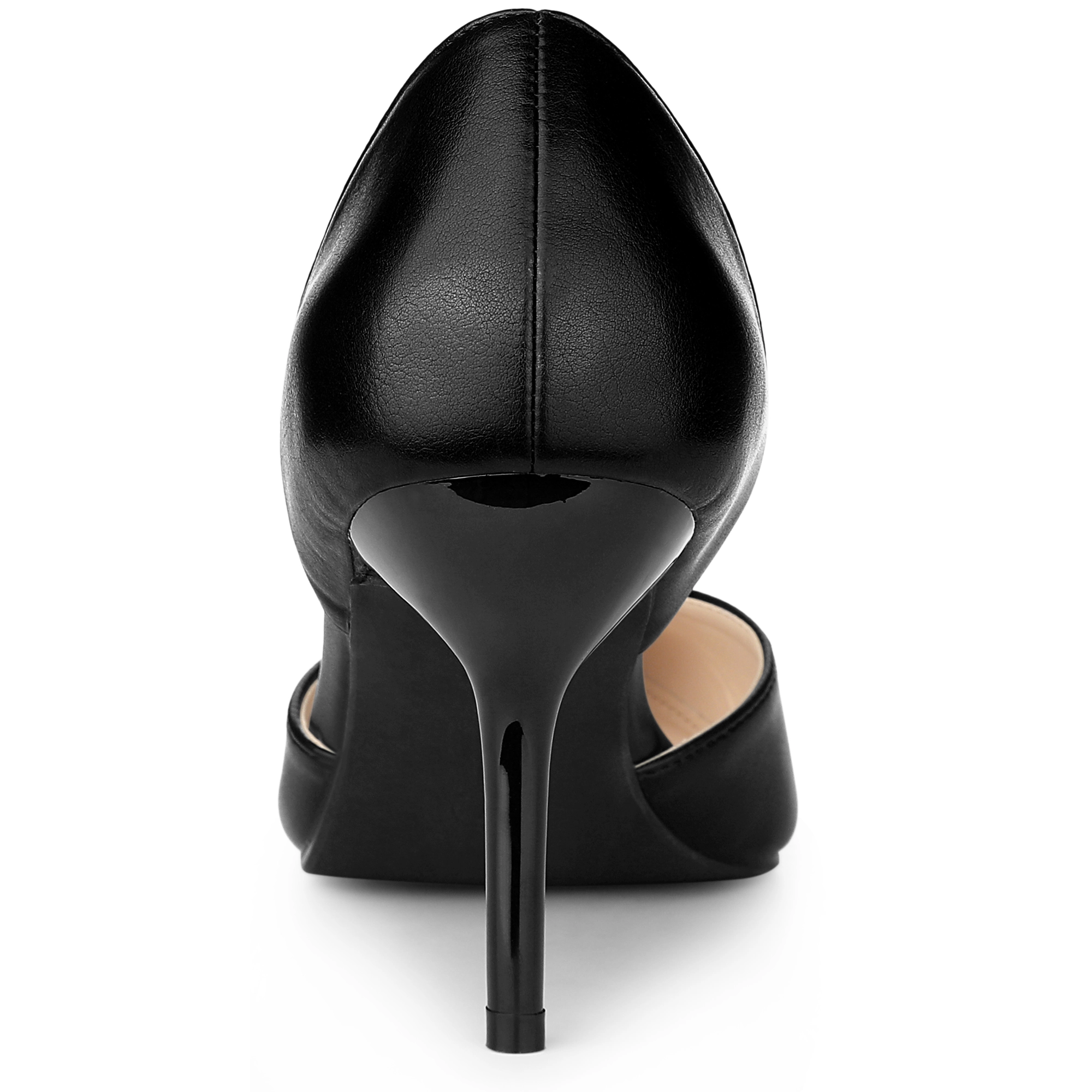 BLISSFUL STEP Women Pointed Toe Stiletto High Heel Slip on Dress Pump Shoes