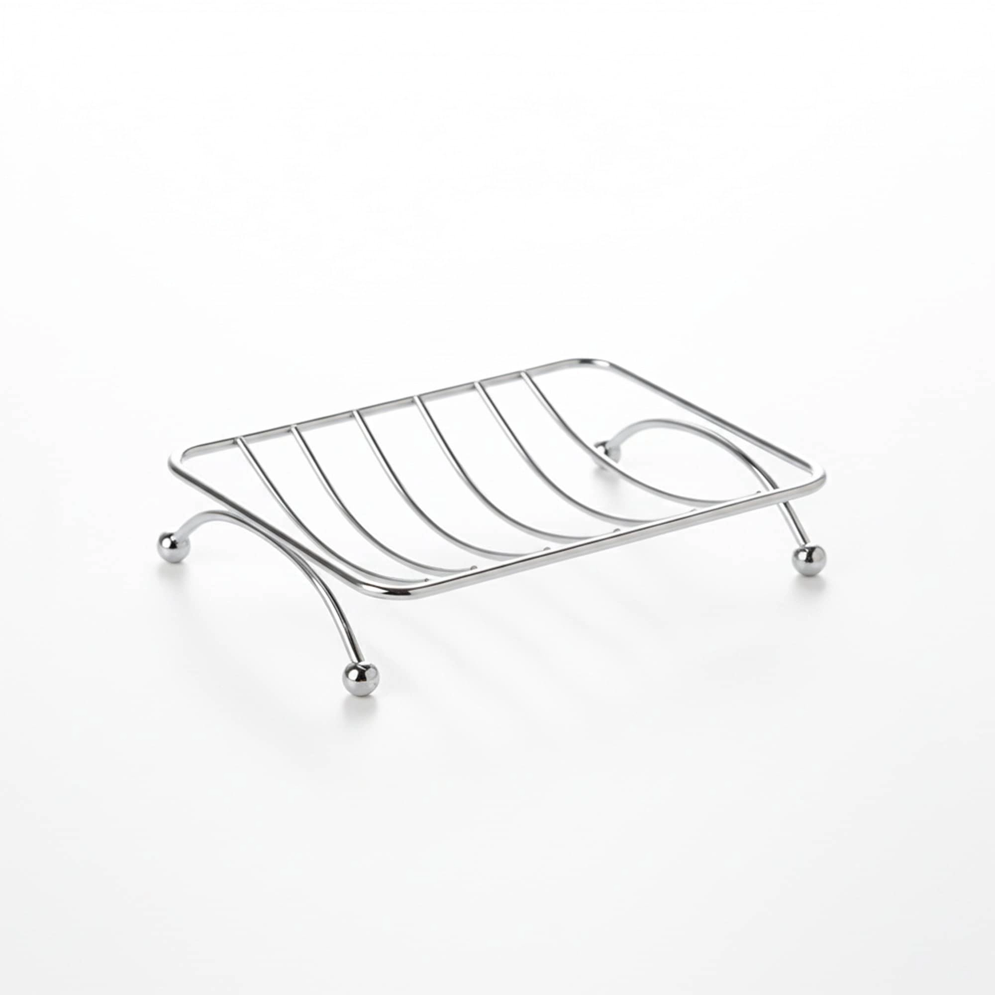 Evideco French Home Goods Coated Metal Self-Draining Soap Cradle