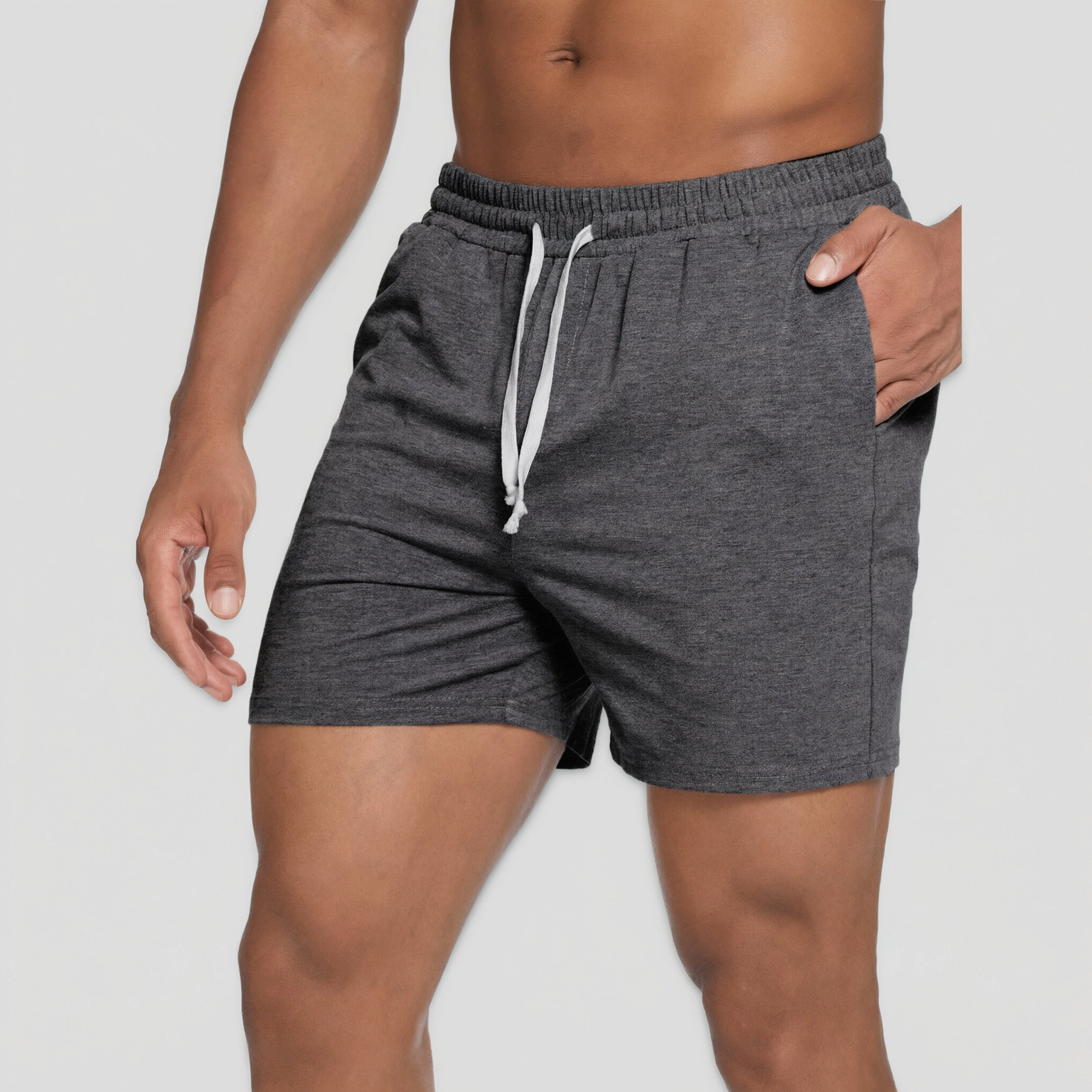 Pinspark Men's Halloween Print Drawstring Swim Trunks Board Shorts