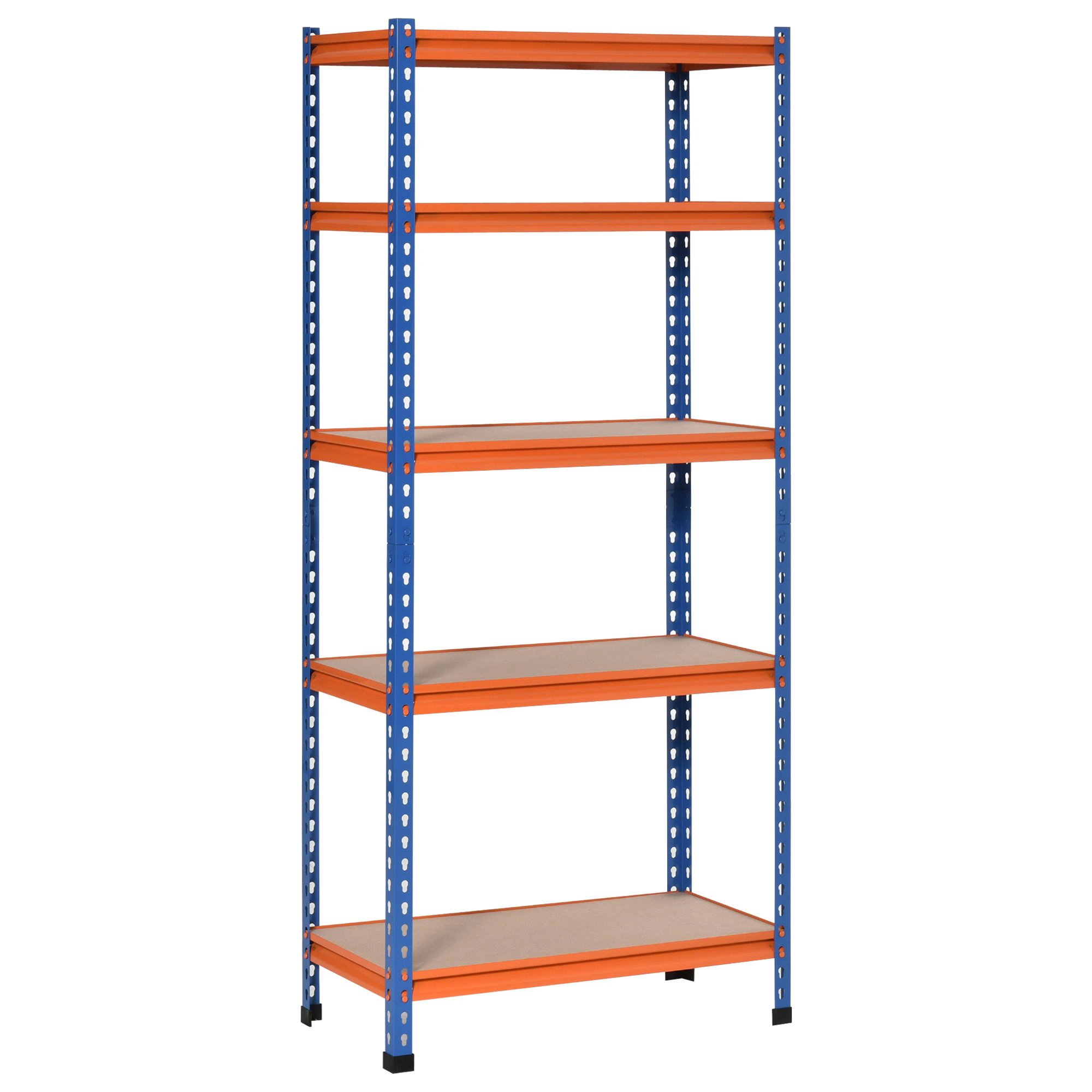 Flynama Sturdy Storage Solution: Heavy Duty 5-Tier Adjustable Metal Shelf for Garage Workshop