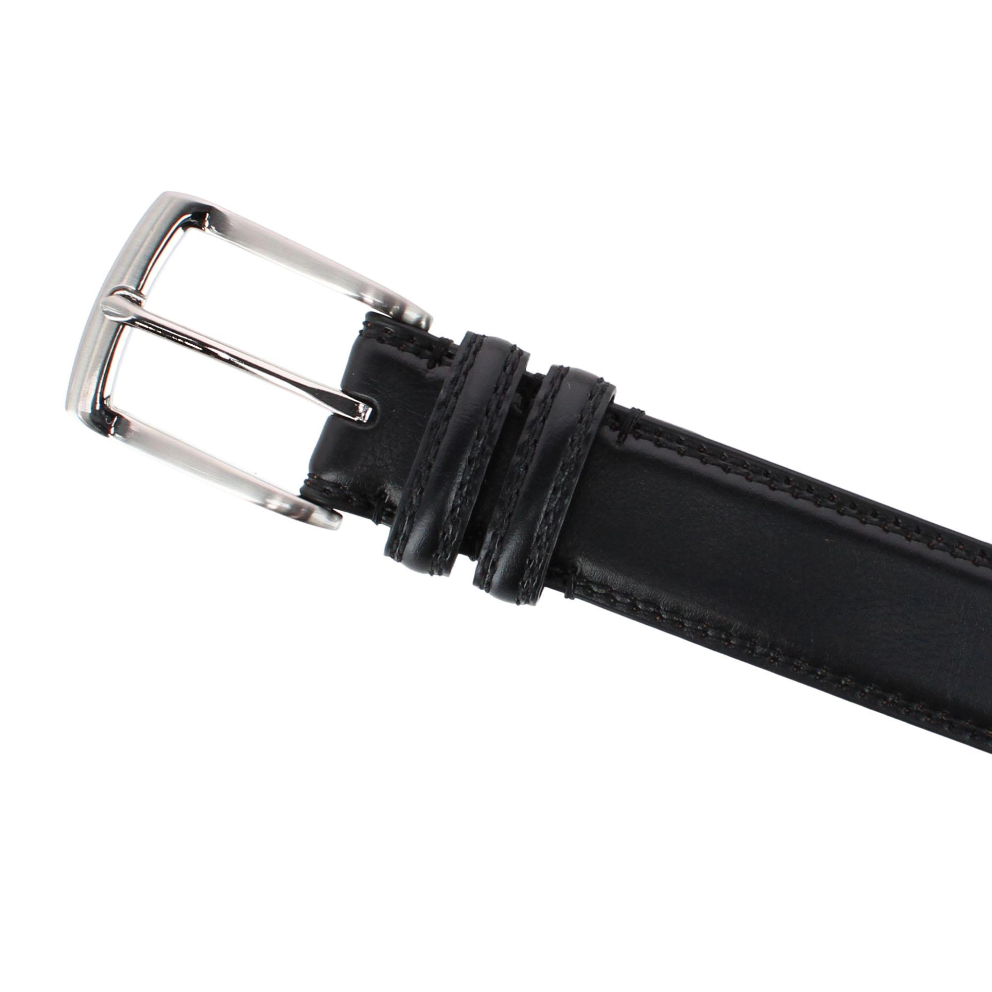 Danbury Men's 35mm Double Loop Leather Dress Belt