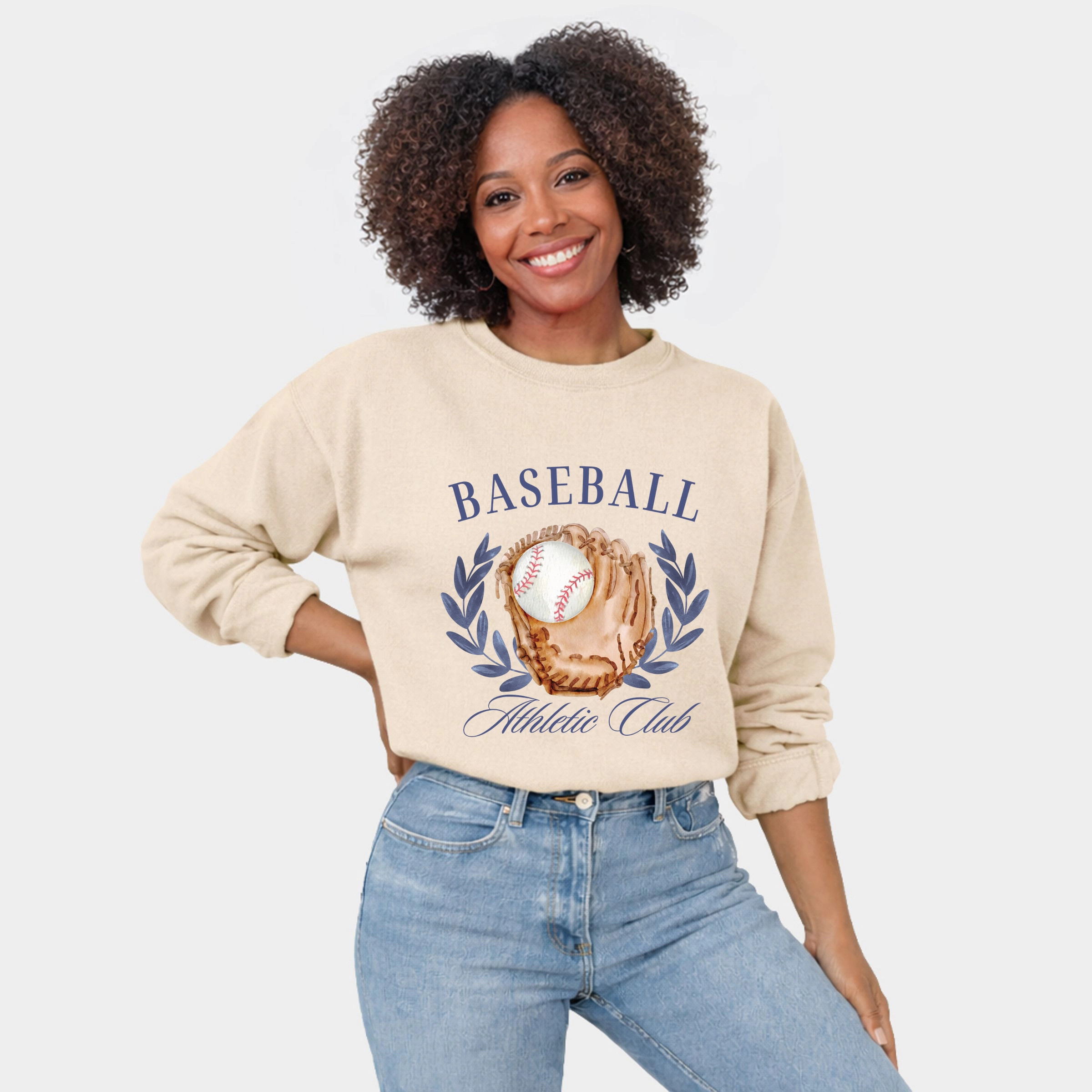 Simply Sage Market - Baseball Athletic Club  Women's Graphic Sweatshirt