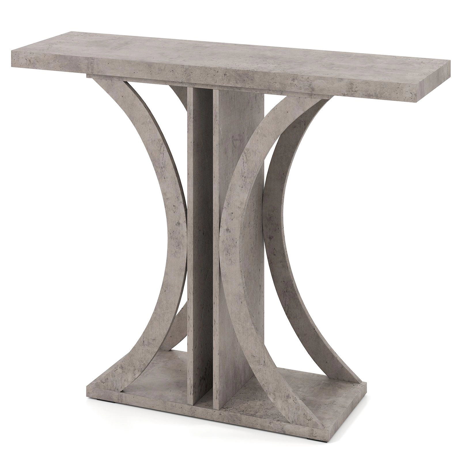SlickBlue Entryway Console Table with Modern C-Shaped Frame