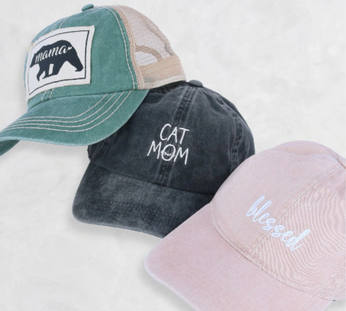 David & Young Women's Cat Mom Baseball Hat