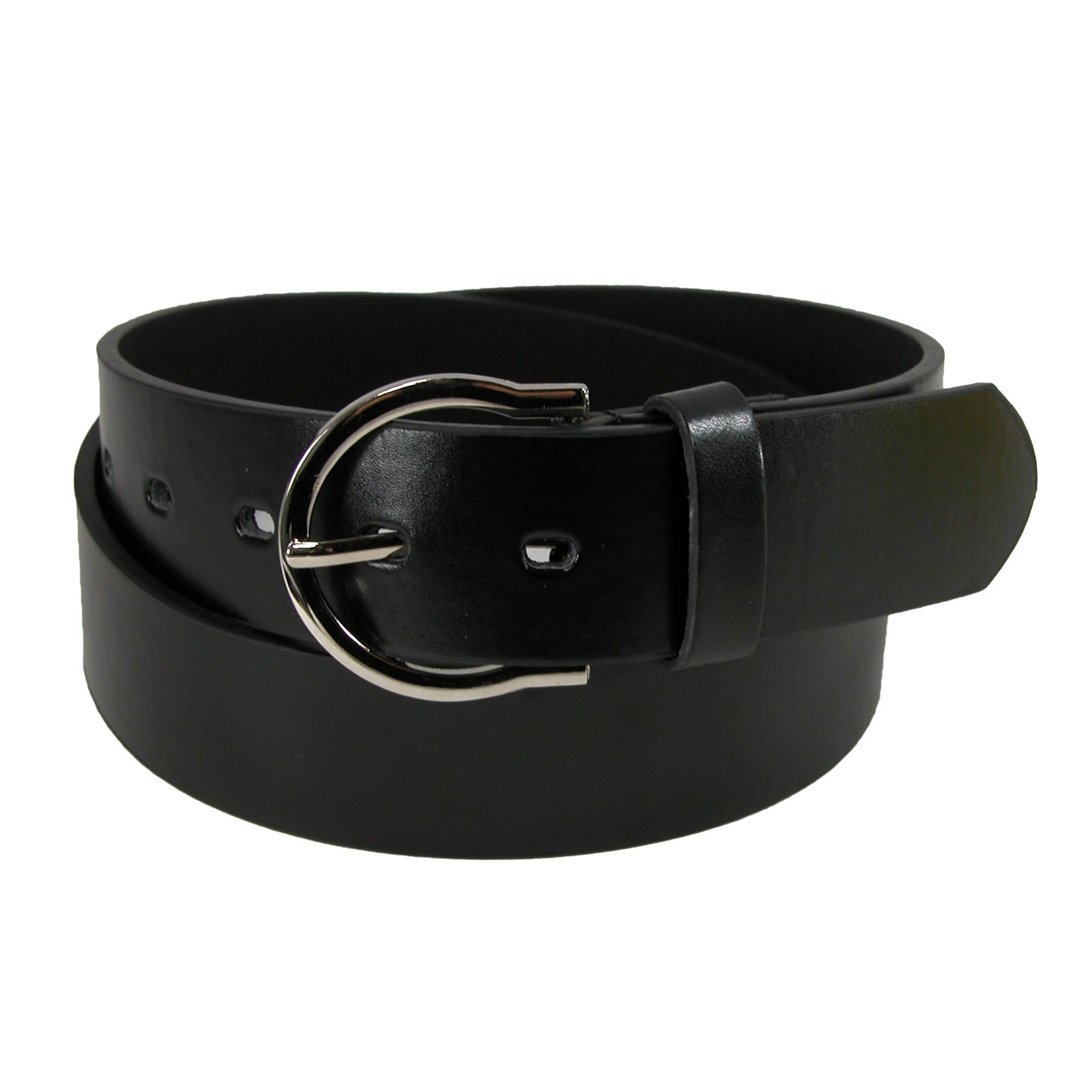 CTM Womens 1 3/8 Inch Wide Basic Bridle Belt