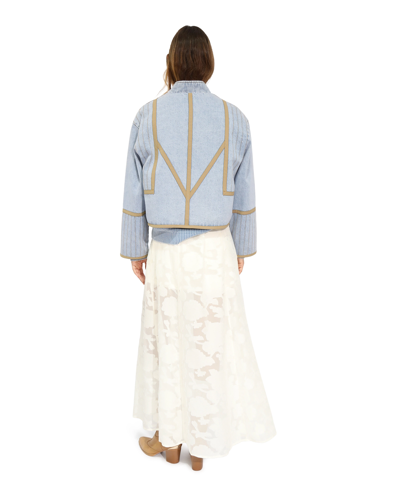 Belle & Bloom Free And Forward Quilted Denim Jacket