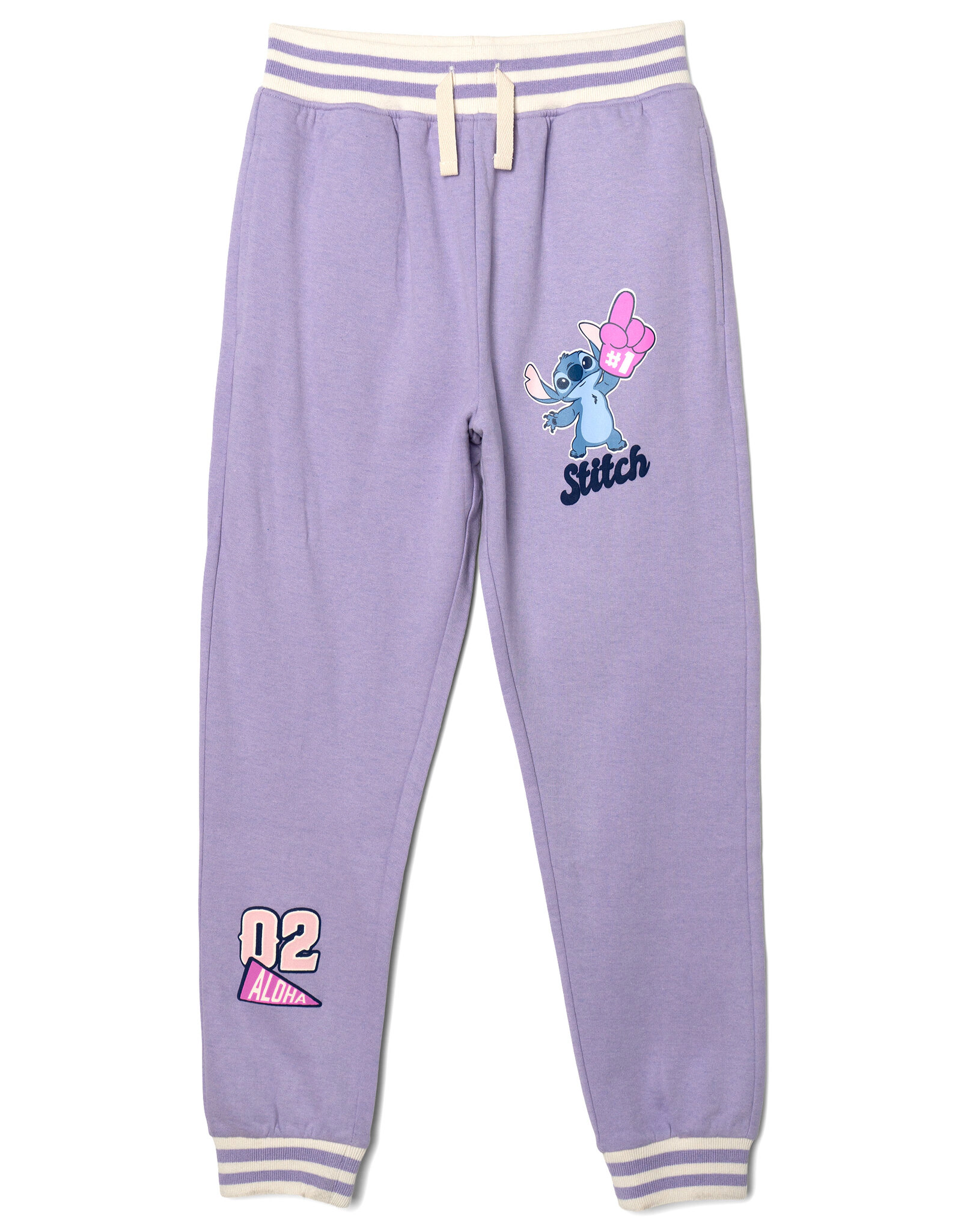 Disney Lilo & Stitch Girls' Fleece Varsity Jacket and Joggers Set
