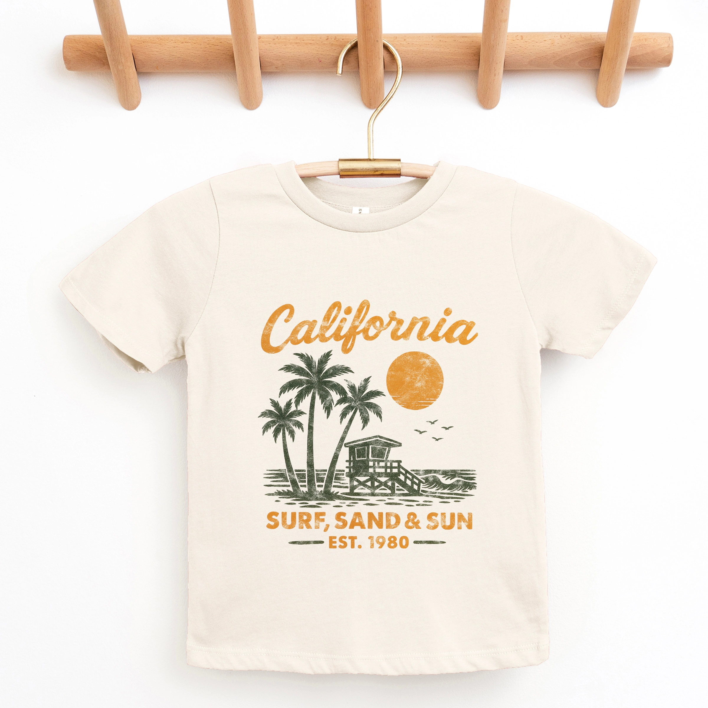 The Juniper Shop - California Surf, Sand & Sun Youth Short Sleeve Graphic T-Shirt
