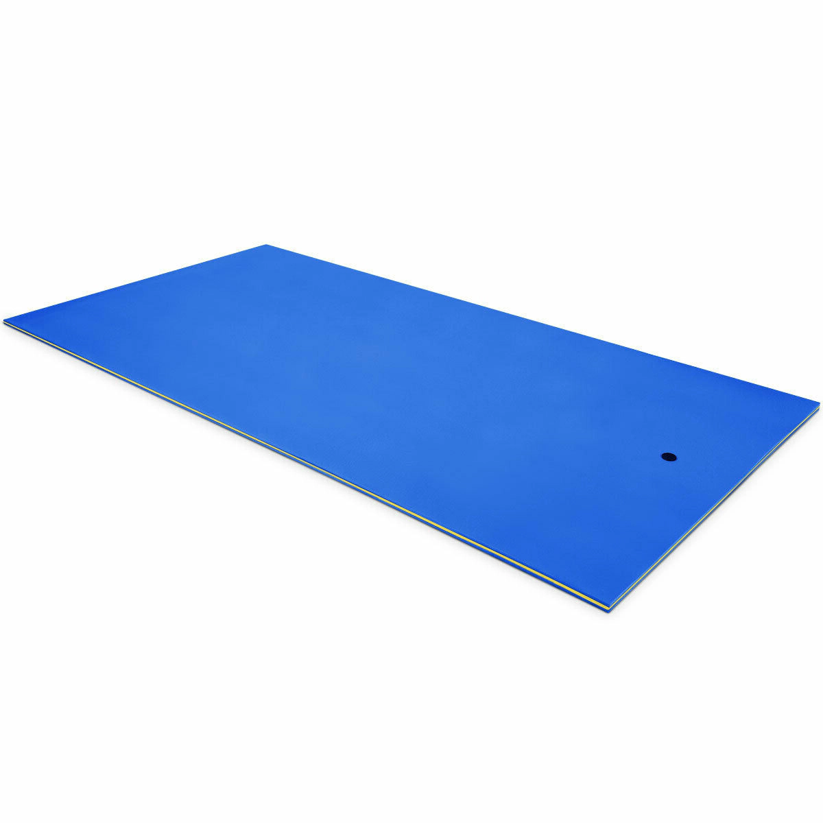 SUGIFT 12-ft x 6-ft 882-lb Capacity Blue 3-Layer XPE Foam Floating Water Pad with 13-ft Bungee Tether