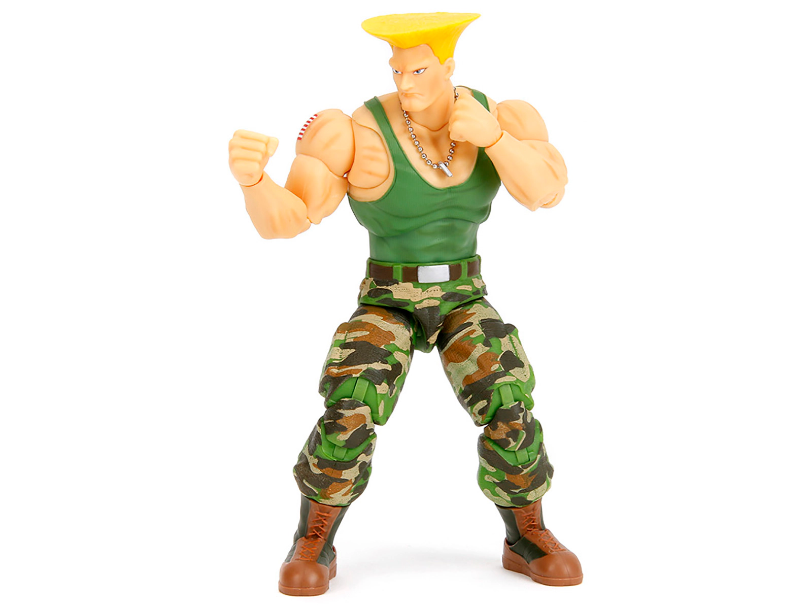 Jada Guile 6" Moveable Figure with Accessories and Alternate Head and Hands "Ultra Street Fighter II: The
