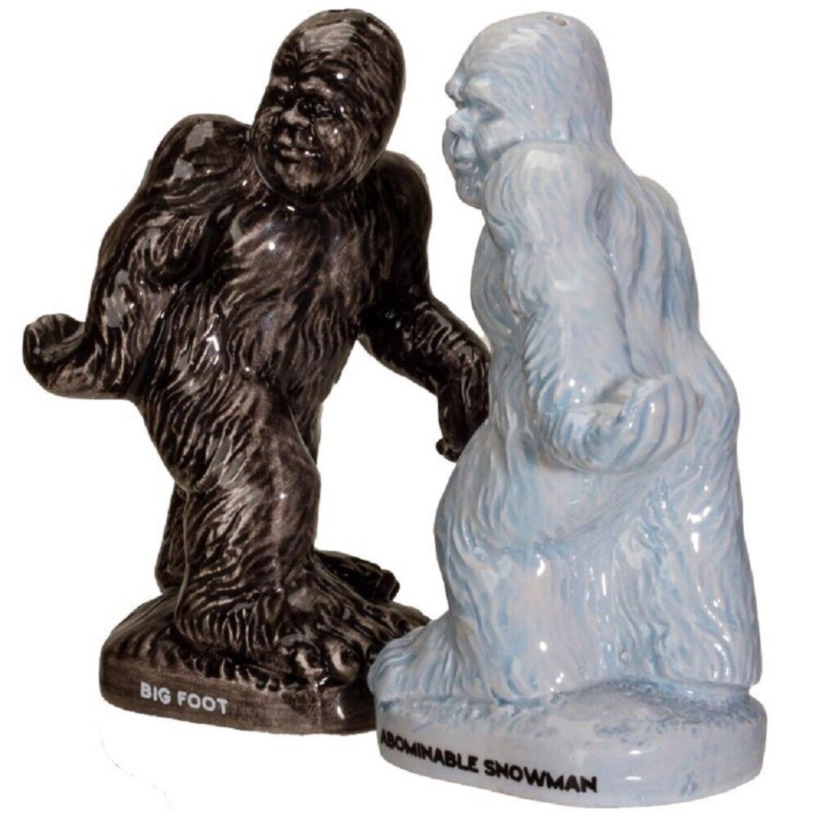 Pacific Giftware Big Foot Ceramic Magnetic Salt and Pepper Shakers Set