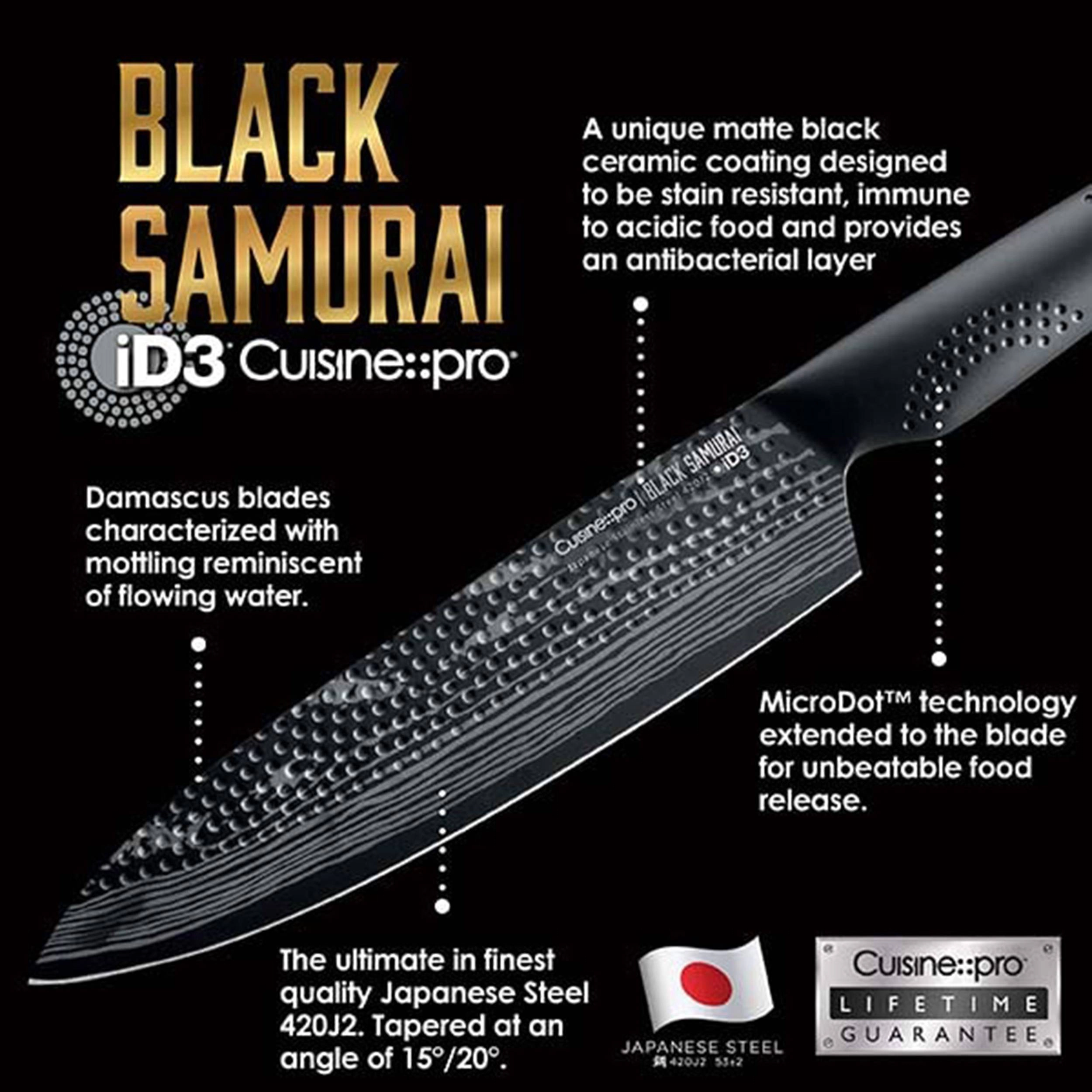 Cuisine::pro® iD3® BLACK SAMURAI Utility Knife 4"