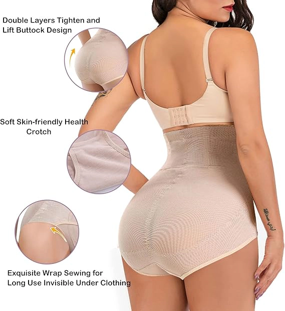Nebility Women High Waist Tummy Control Shapewear Shorts