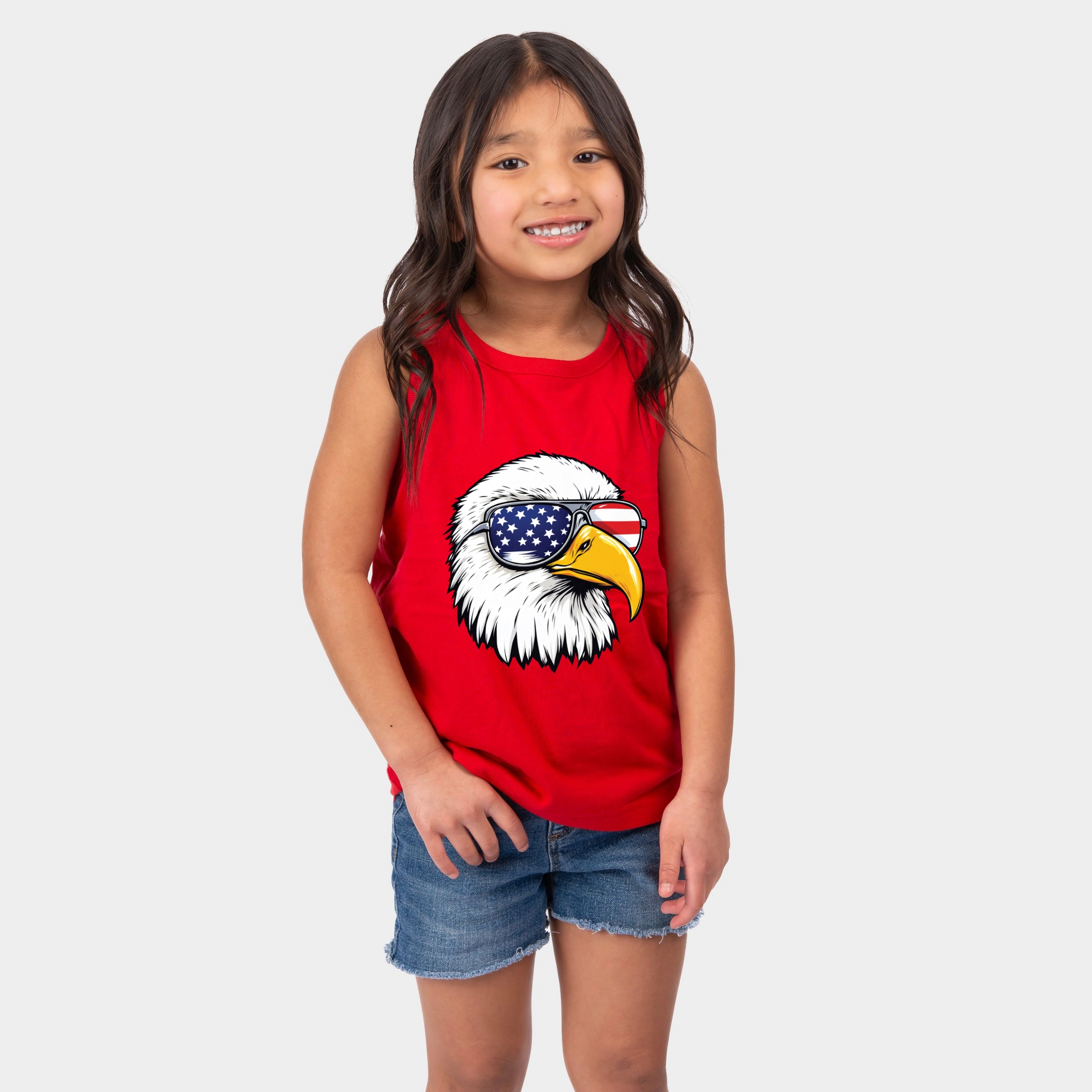 The Juniper Shop - Patriotic Eagle Sunglasses Youth Tank Top