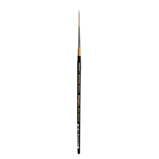 KINGART Original Gold 9050 Script Liner Golden Taklon Brush