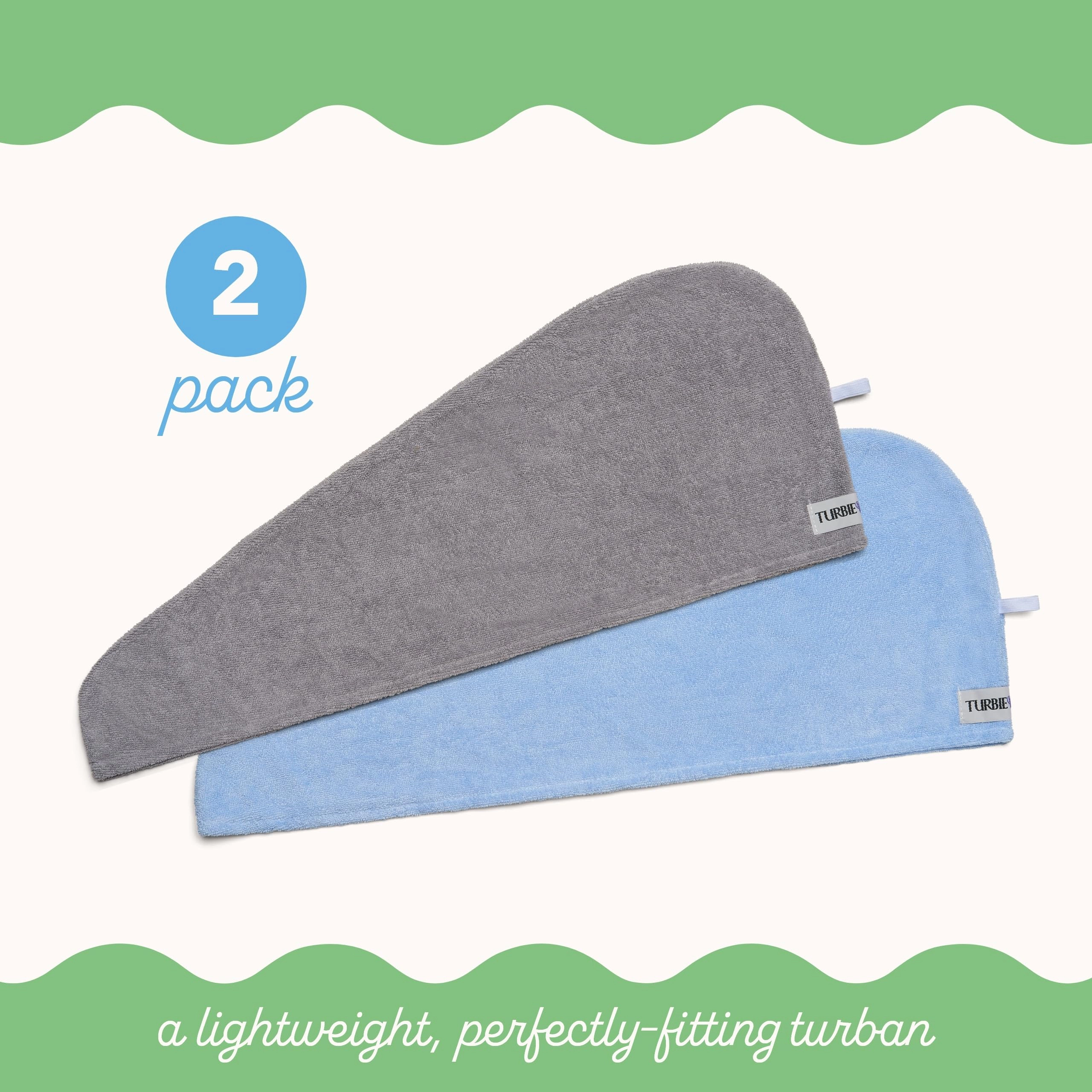 PIGFDK 2-packfiber Hair Towel For Beauty Travel Gifting
