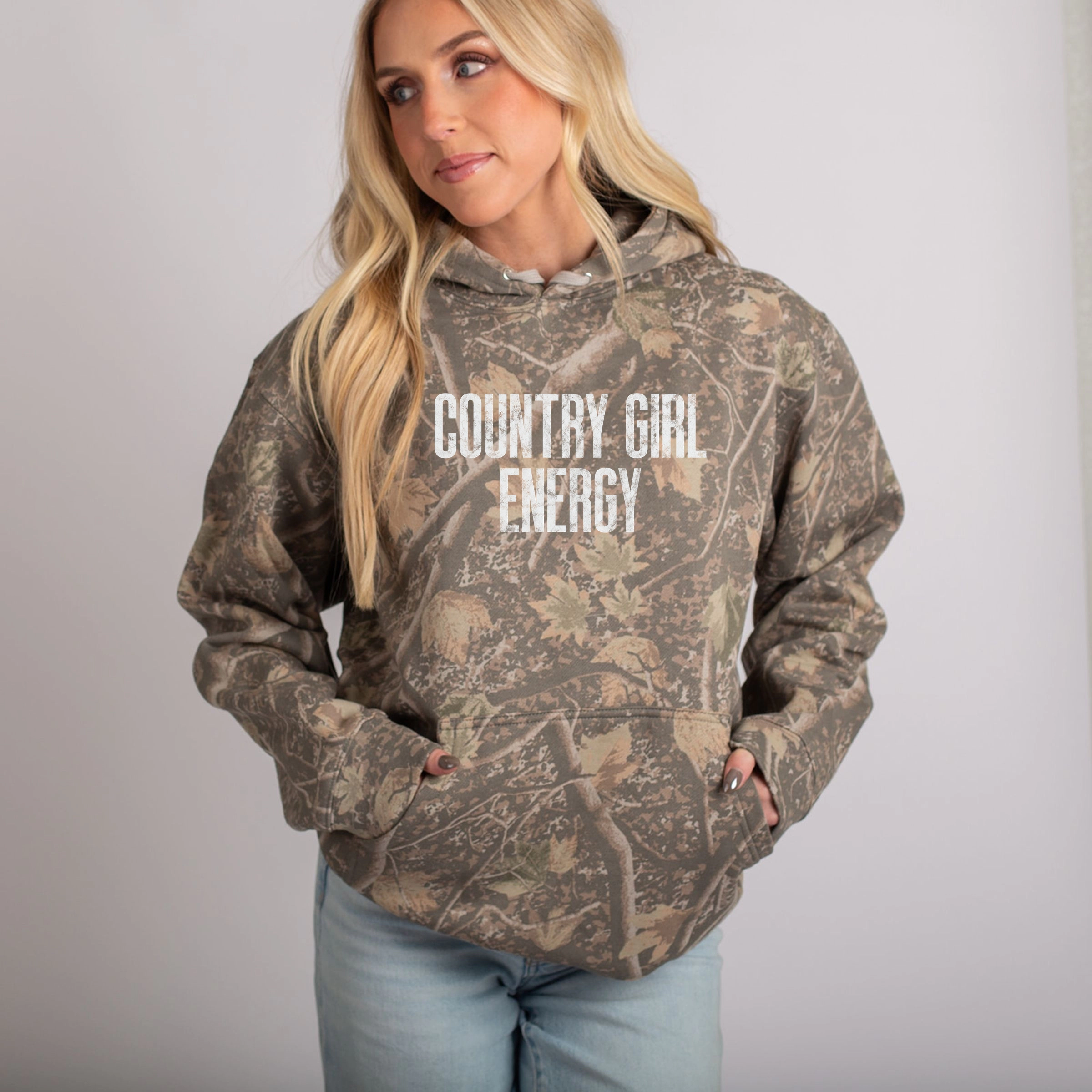 Simply Sage Market - Women's Camo Hoodie Country Girl Energy