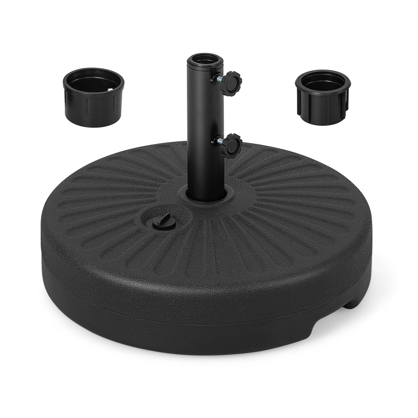 Slickblue Fillable Patio Umbrella Base Stand Black for 9 to 10 Ft Market Umbrellas