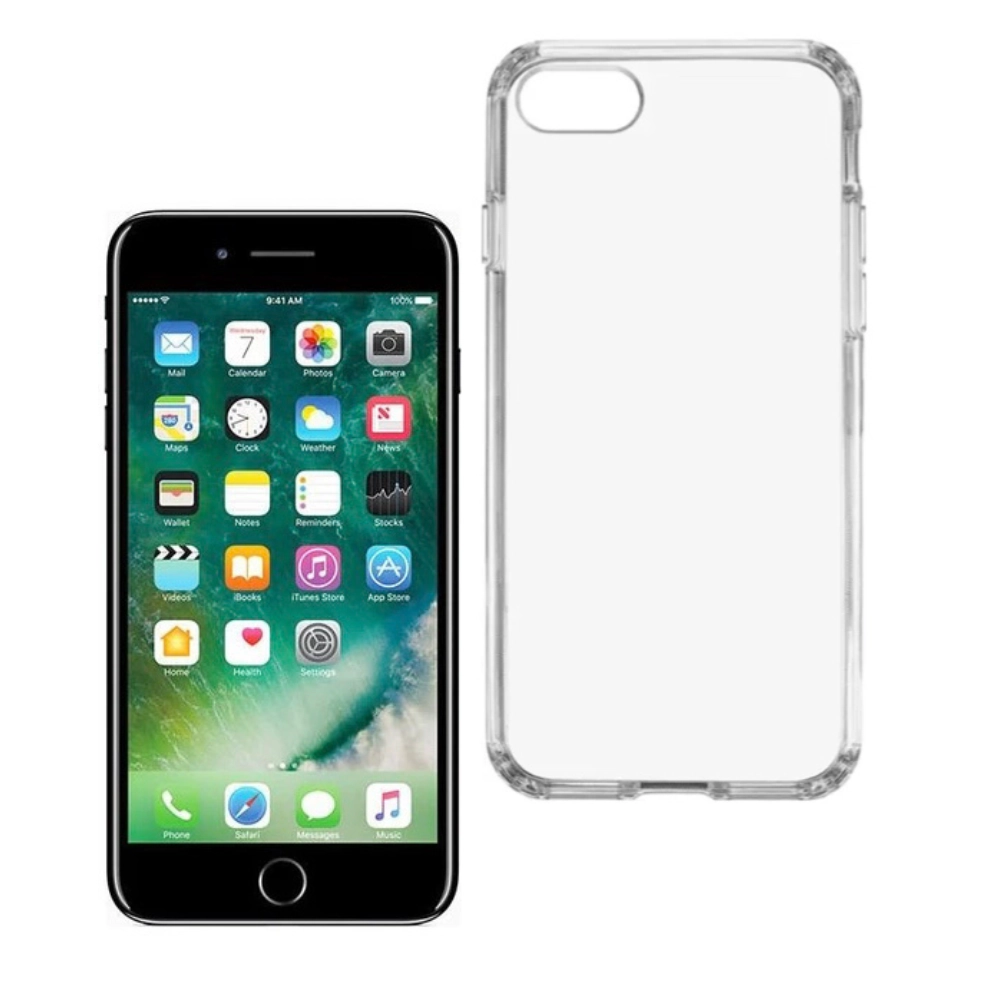 Qixxronics Phone Case for iPhone 7 plus / iPhone 8 Plus Protection Cover Clear Shockproof Protective Cellphone Case