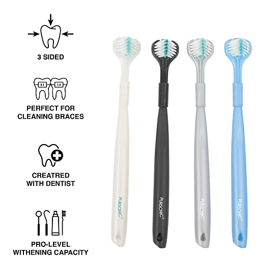 Pursonic Unisex USB Rechargeable Water Flosser & 3D Advanced Tech Toothbrush Set