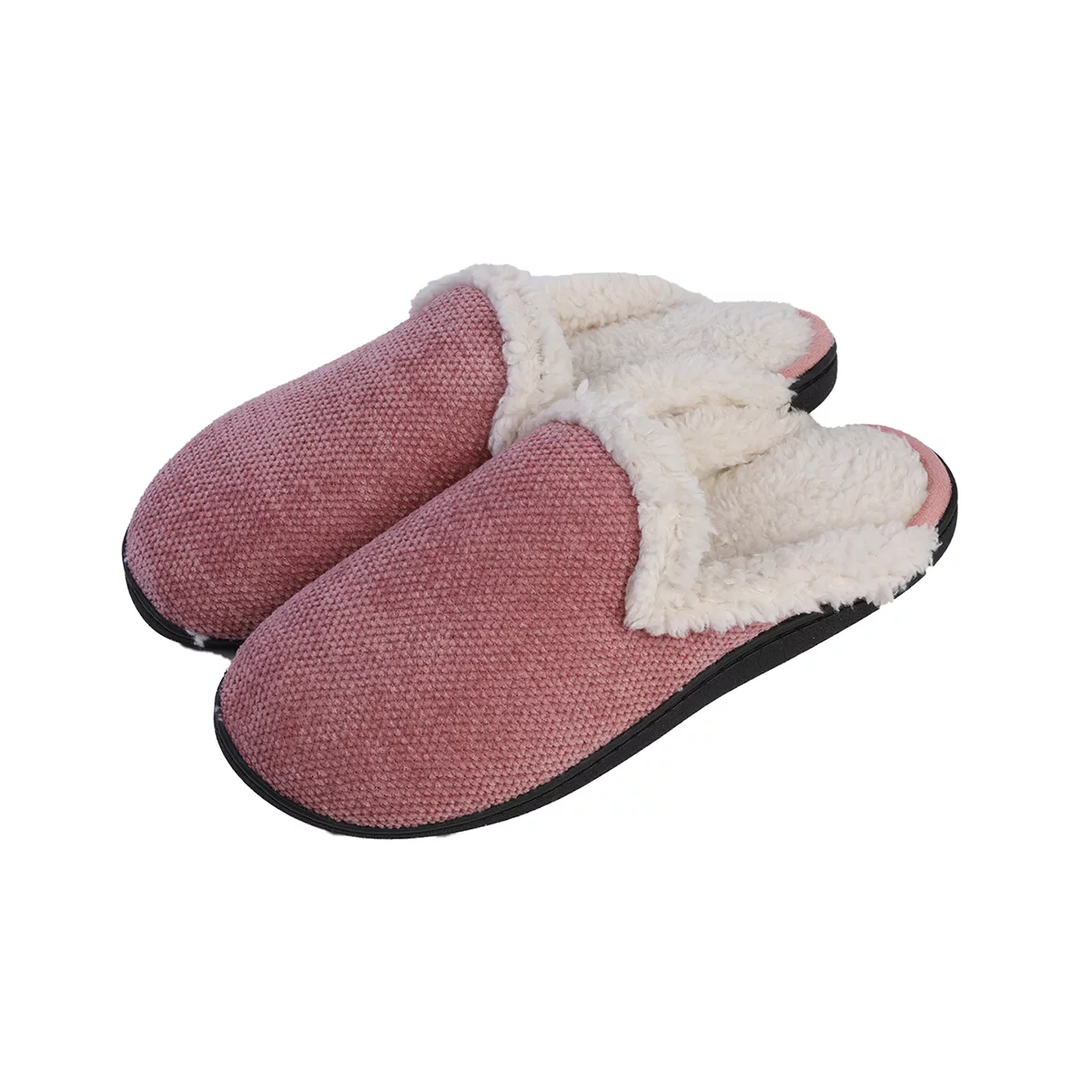 Roxoni Women’s Memory Foam Knit Sweater Clog Slippers