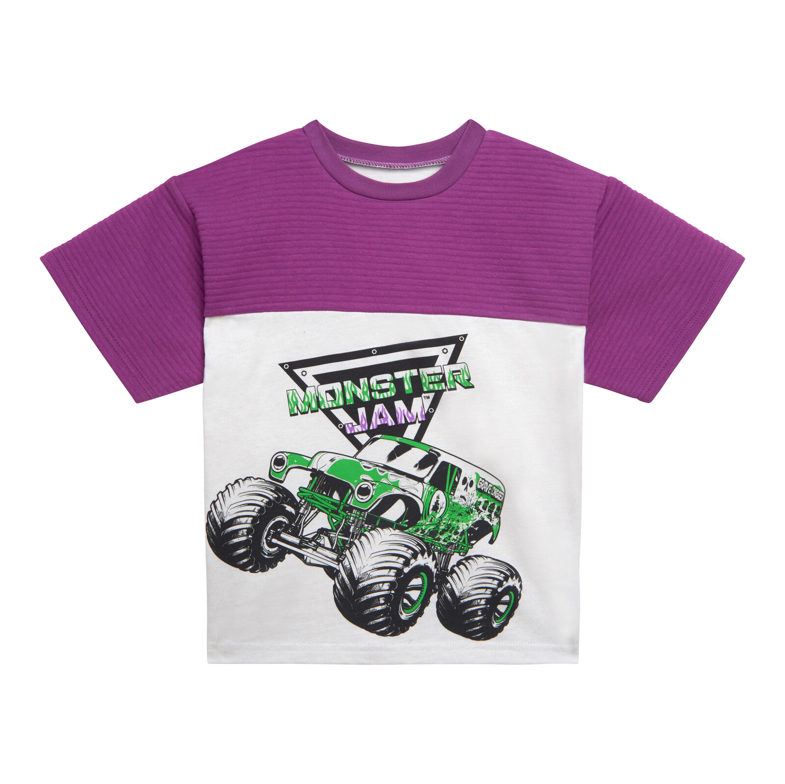 Monster Jam Grave Digger Boys' Athletic 2-Piece T-Shirt and Shorts Set