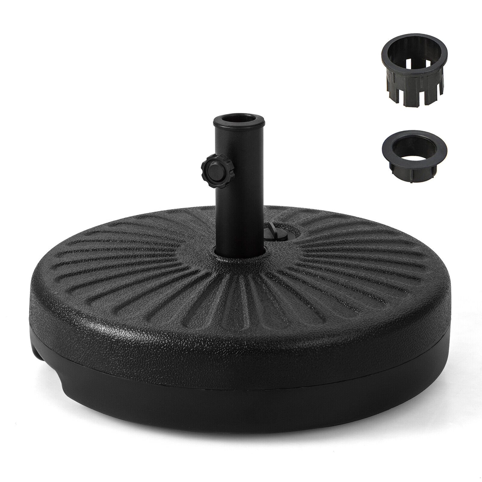 Hivvago 20 Inch Fillable Heavy-Duty Round Umbrella Base Stand