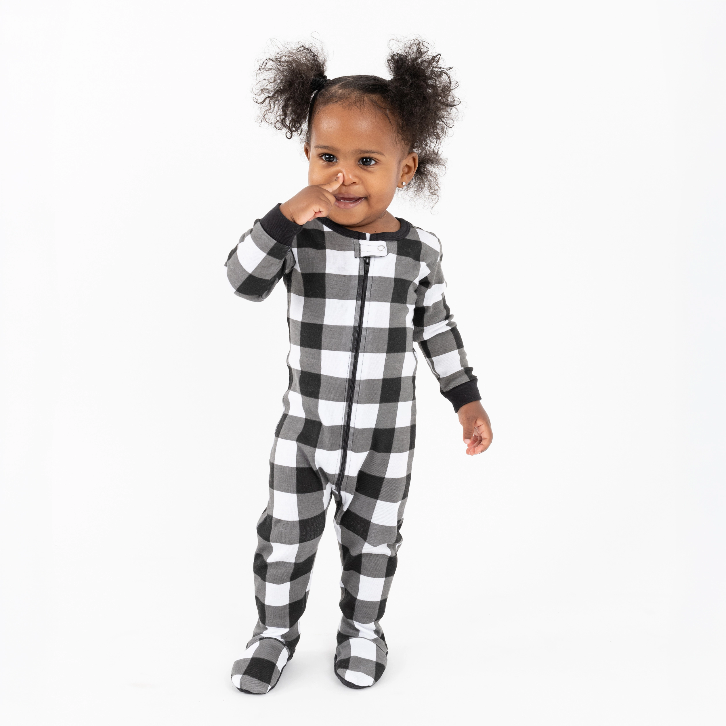 Leveret Toddler Plaid Cotton Footed Pajamas