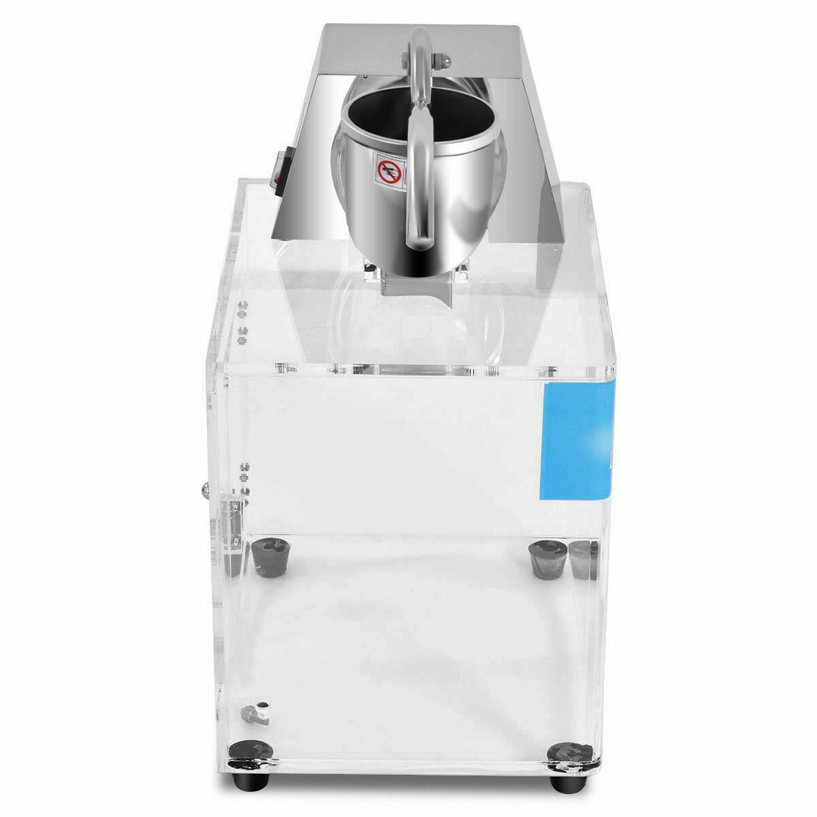 SUGIFT Stainless Steel Electric Snow Cone Machine with Dual Blades and Acrylic Ice Box 16.5-in W 12.5-in D 24-in H