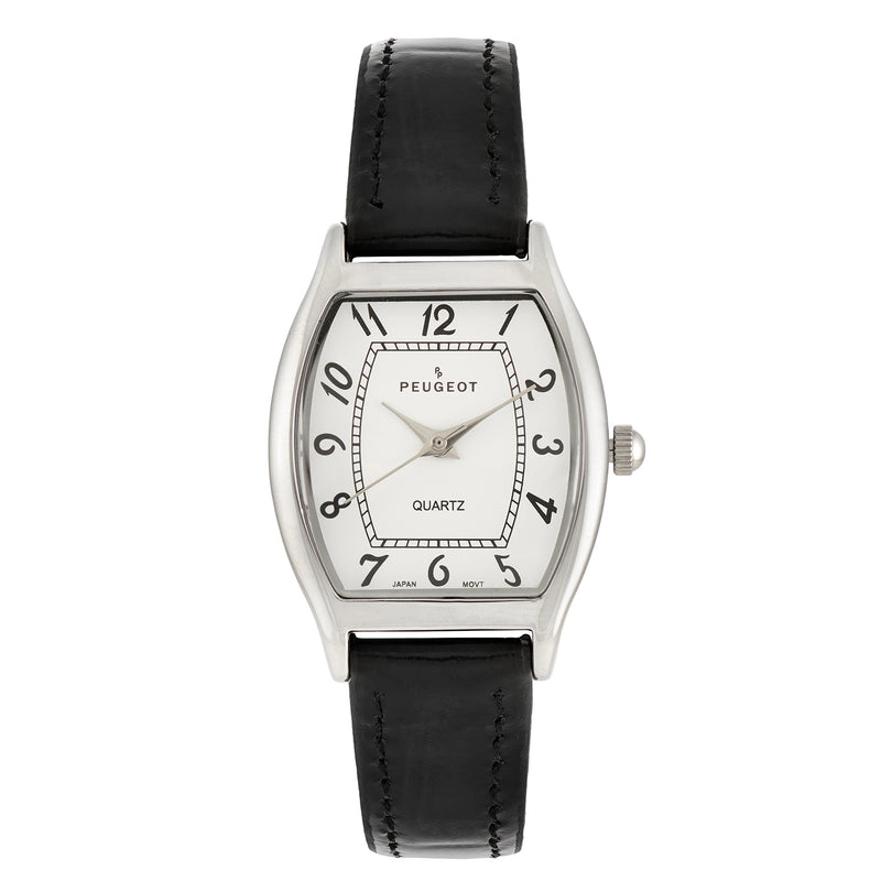 Peugeot Women 26 x 32mm Cushion Shape Watch with Leather Band