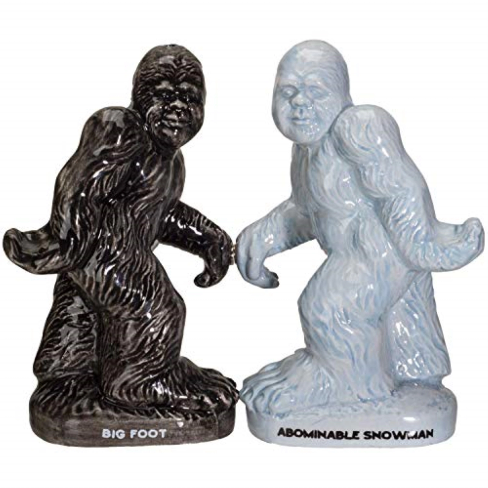 Pacific Giftware Big Foot Ceramic Magnetic Salt and Pepper Shakers Set