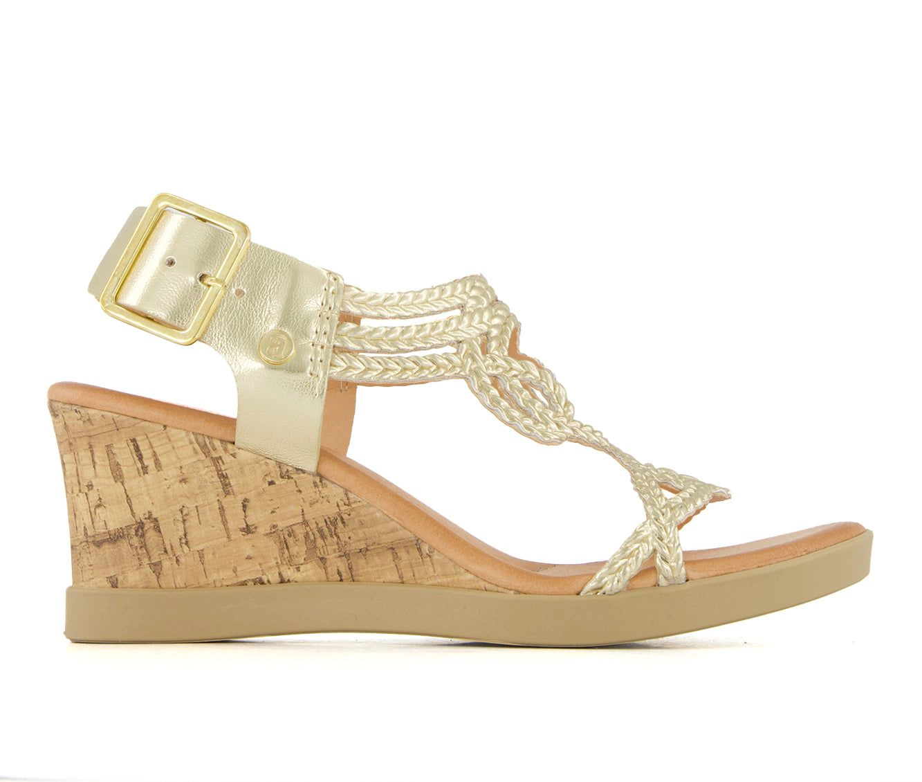 Andrea Womens Wedge Casual Comfort Ankle Strap Sandals