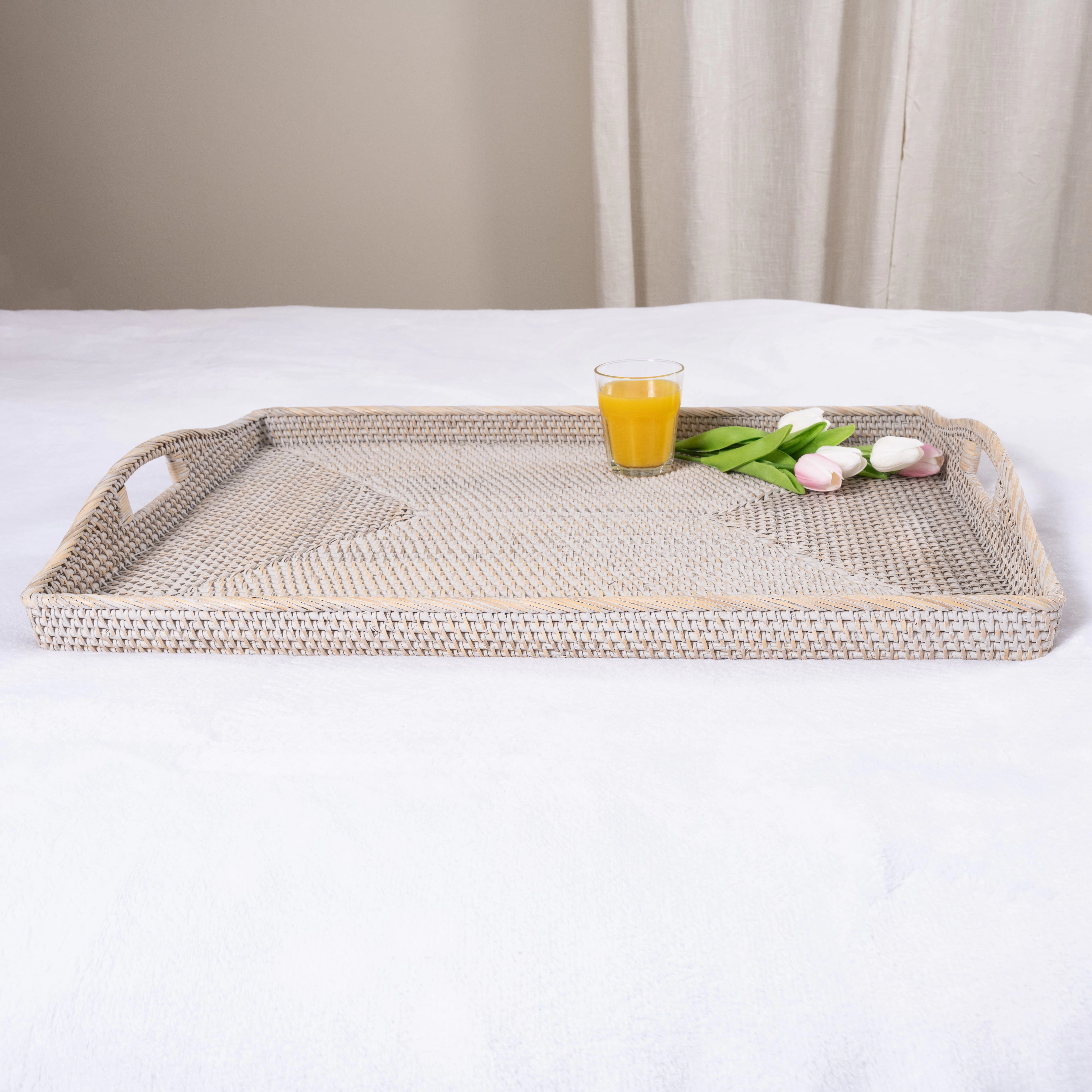 Saboga Home™ Rectangular Tray With High Handles