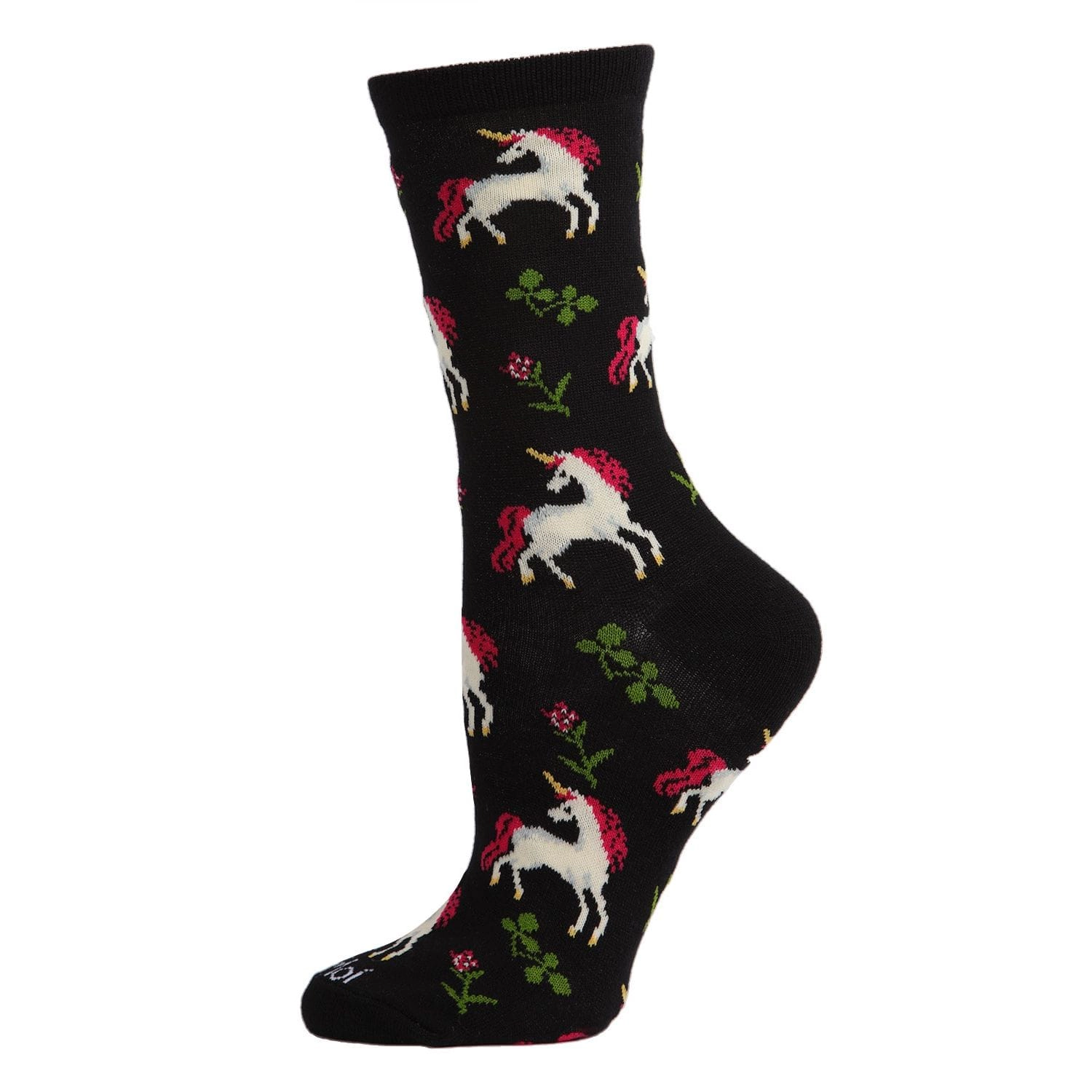 MeMoi Magical Unicorns Bamboo Blend Crew Socks