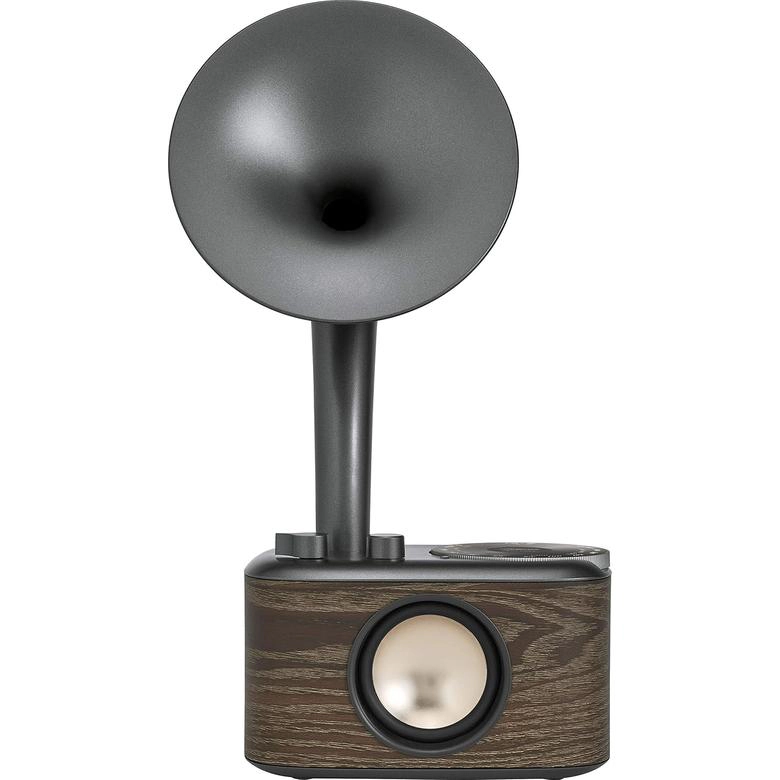 SANGEAN CP-100 Retro Gramophone AM/FM Radio with Bluetooth and AUX, Walnut