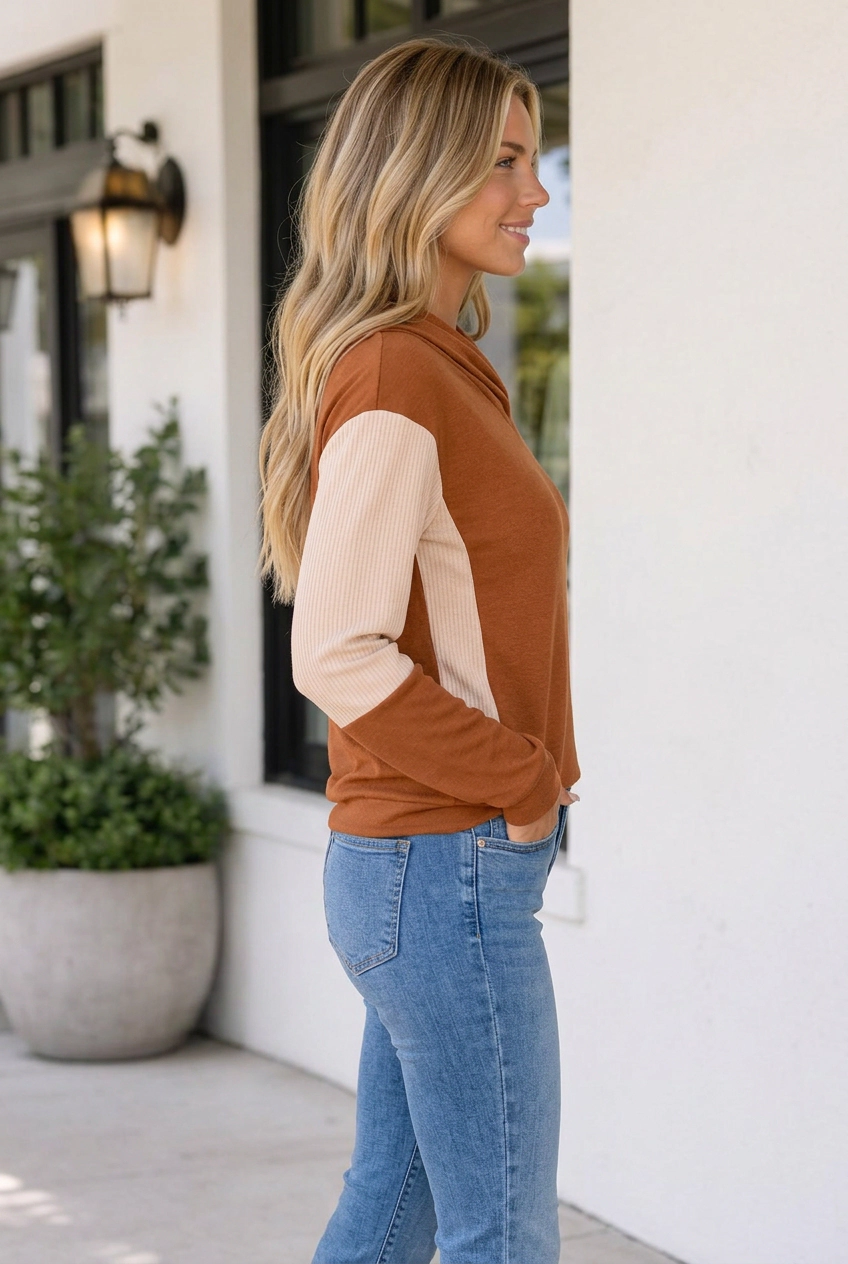 Threaded Pear Women's Karlee Crossed Pullover Hoodie
