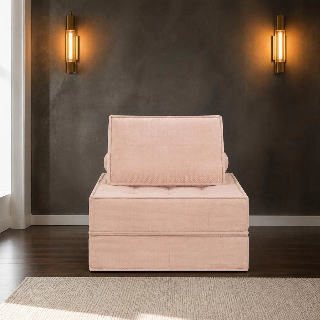 GOODSILO Comfortable Soft Fabric Single Seat Bean Bag Lazy Sofa Chair