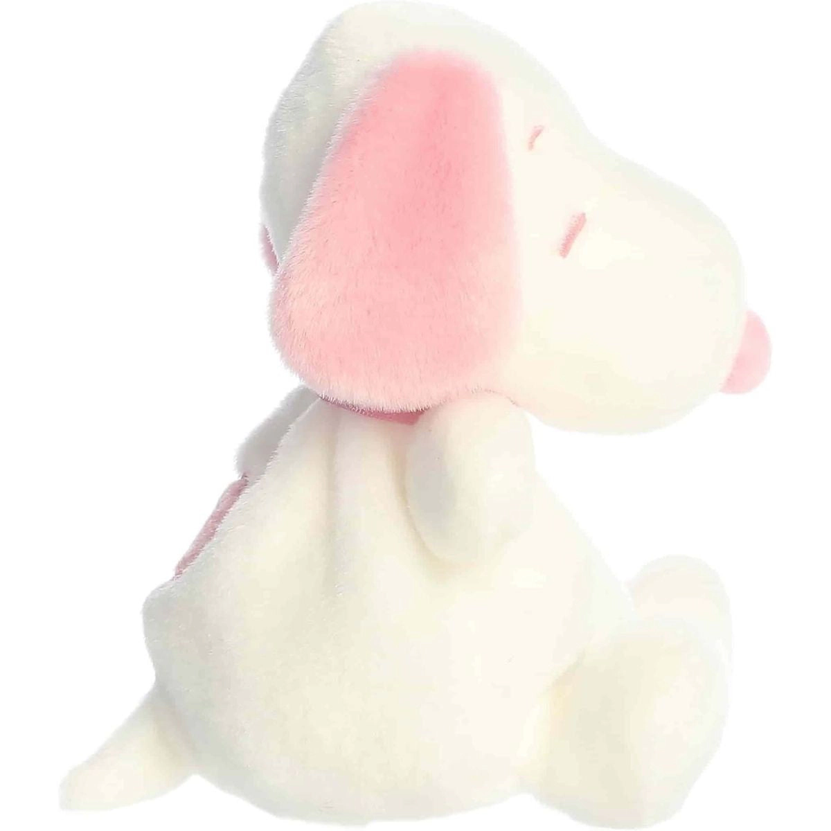 Aurora Palm Pals Peanuts Snoopy Pink & White Stuffed Animal - 5-Inch Plush