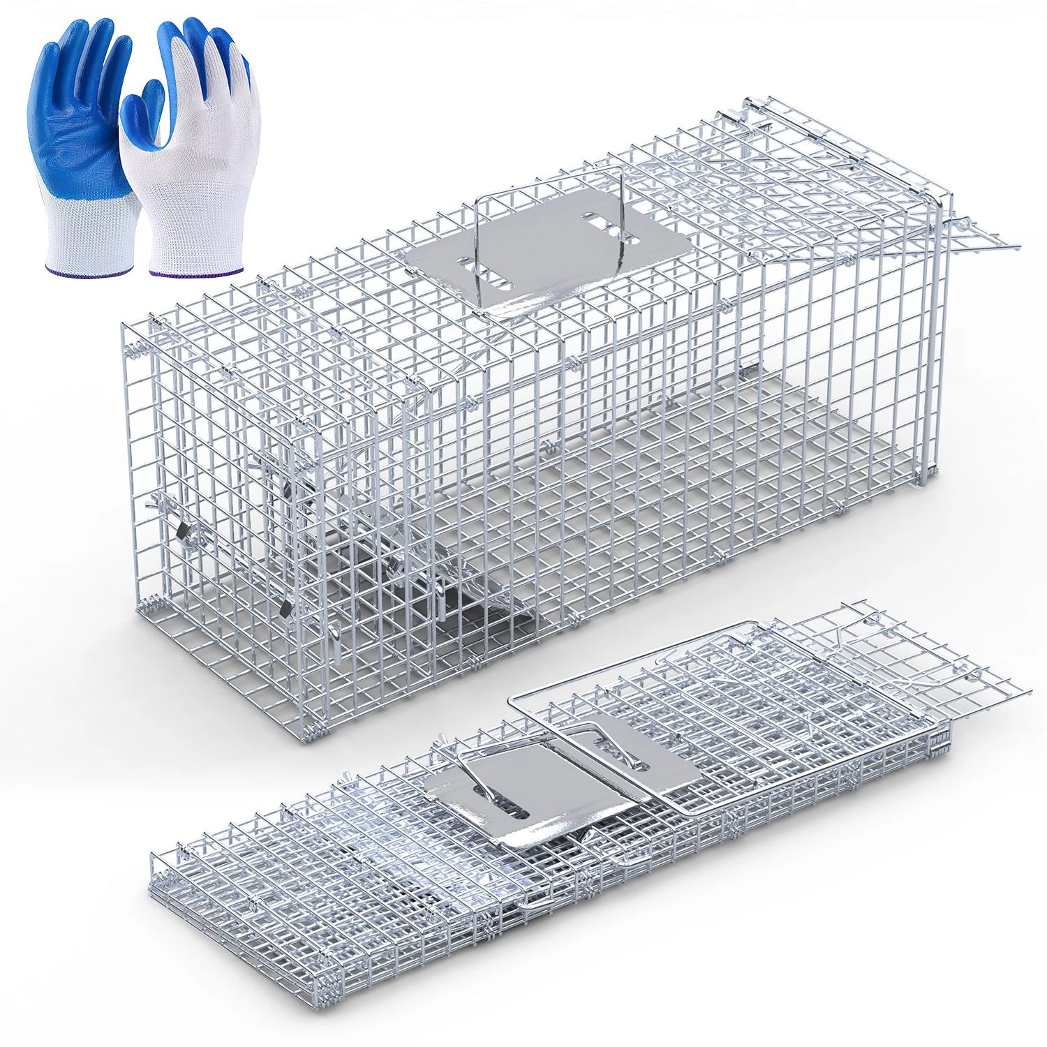 GBruno Heavy Duty Folding Live Animal Trap Cage