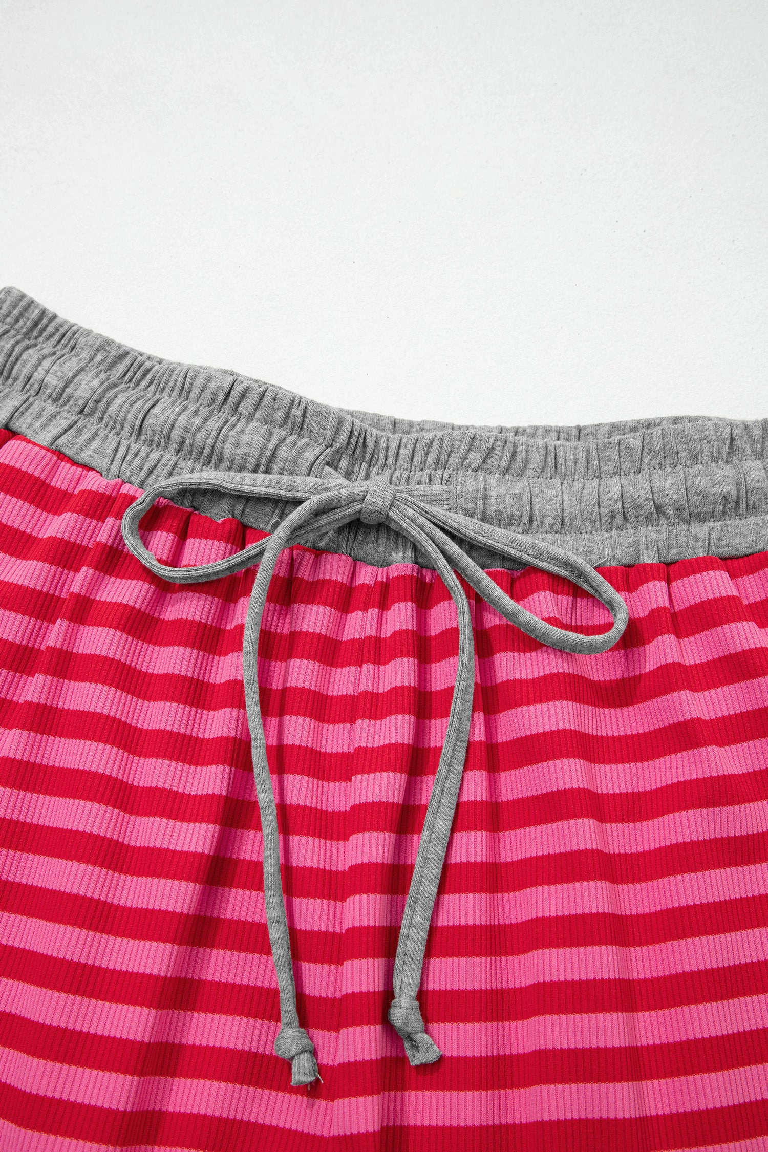 Threaded Pear Women's Ocean Waist Casual Ribbed Shorts