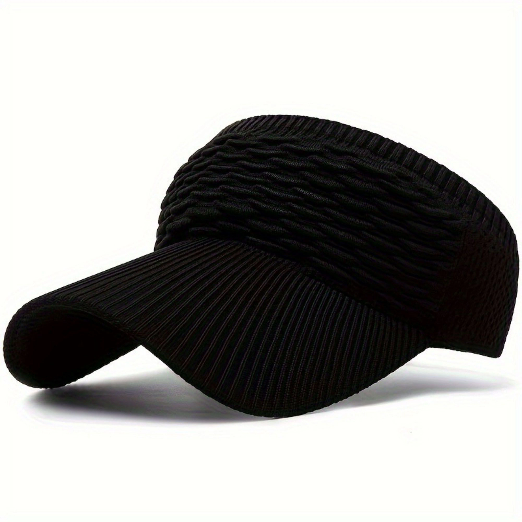Anna-Kaci Women's Knit Visor Hat Breathable Stretch Sun Cap Lightweight Athletic