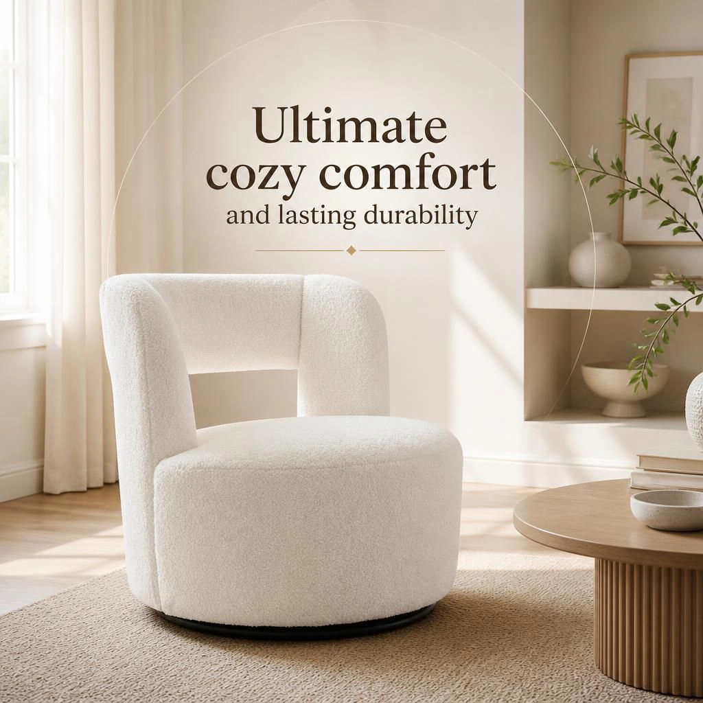 GOODSILO Sturdy Frame Upholstered Accent Chair